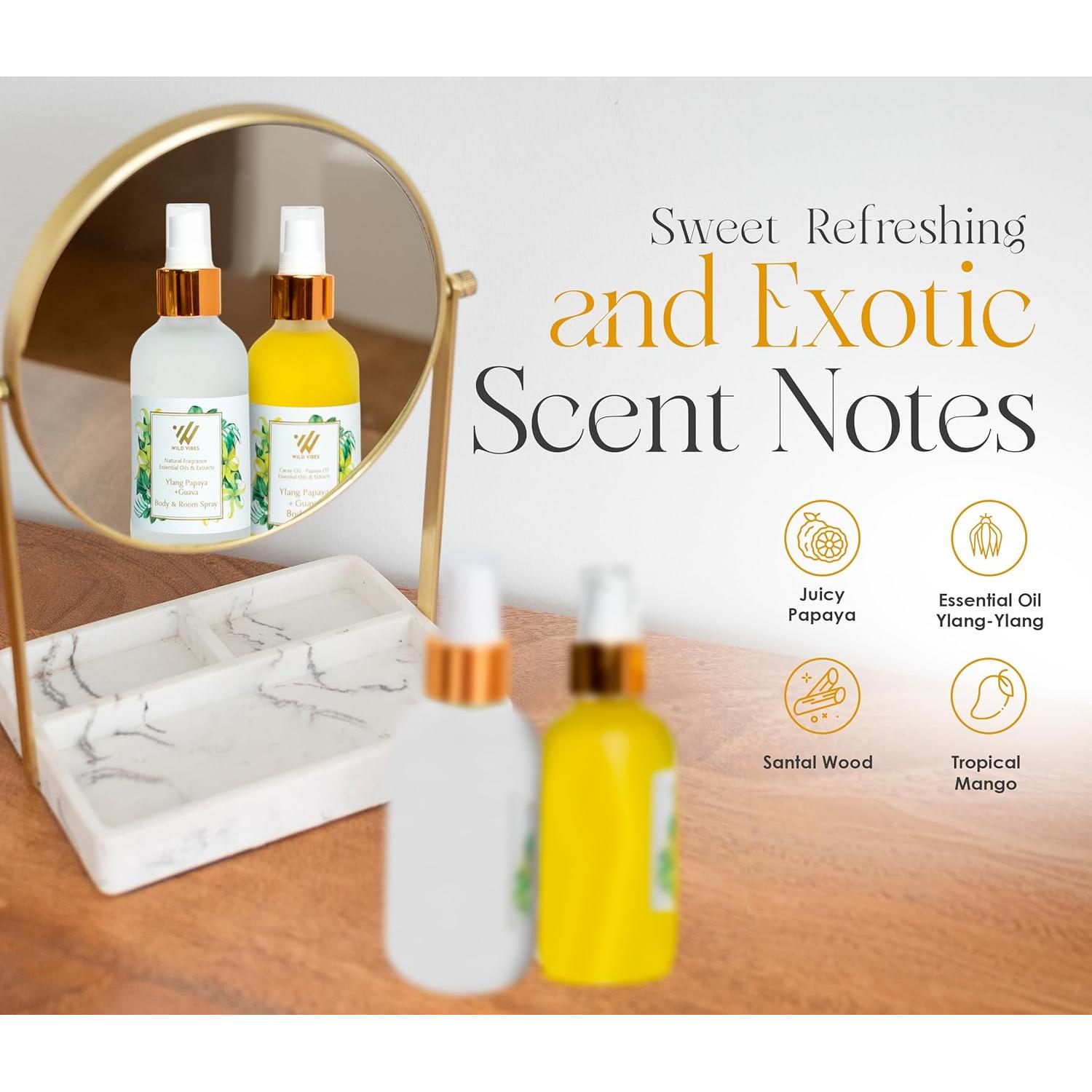 Set de Aceite Corporal y Spray Wild Vibes - Ylang Papaya 120ml