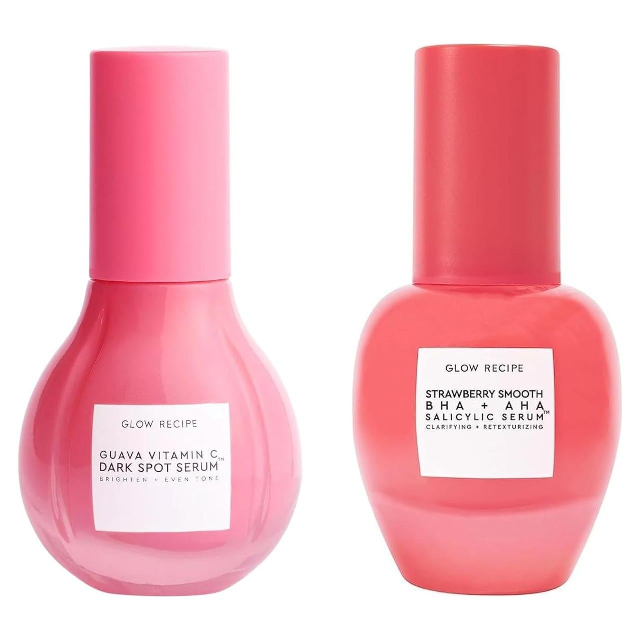 Dúo Sueros Glow Recipe: Vitamina C Guayaba + AHA BHA Fresa 30ml