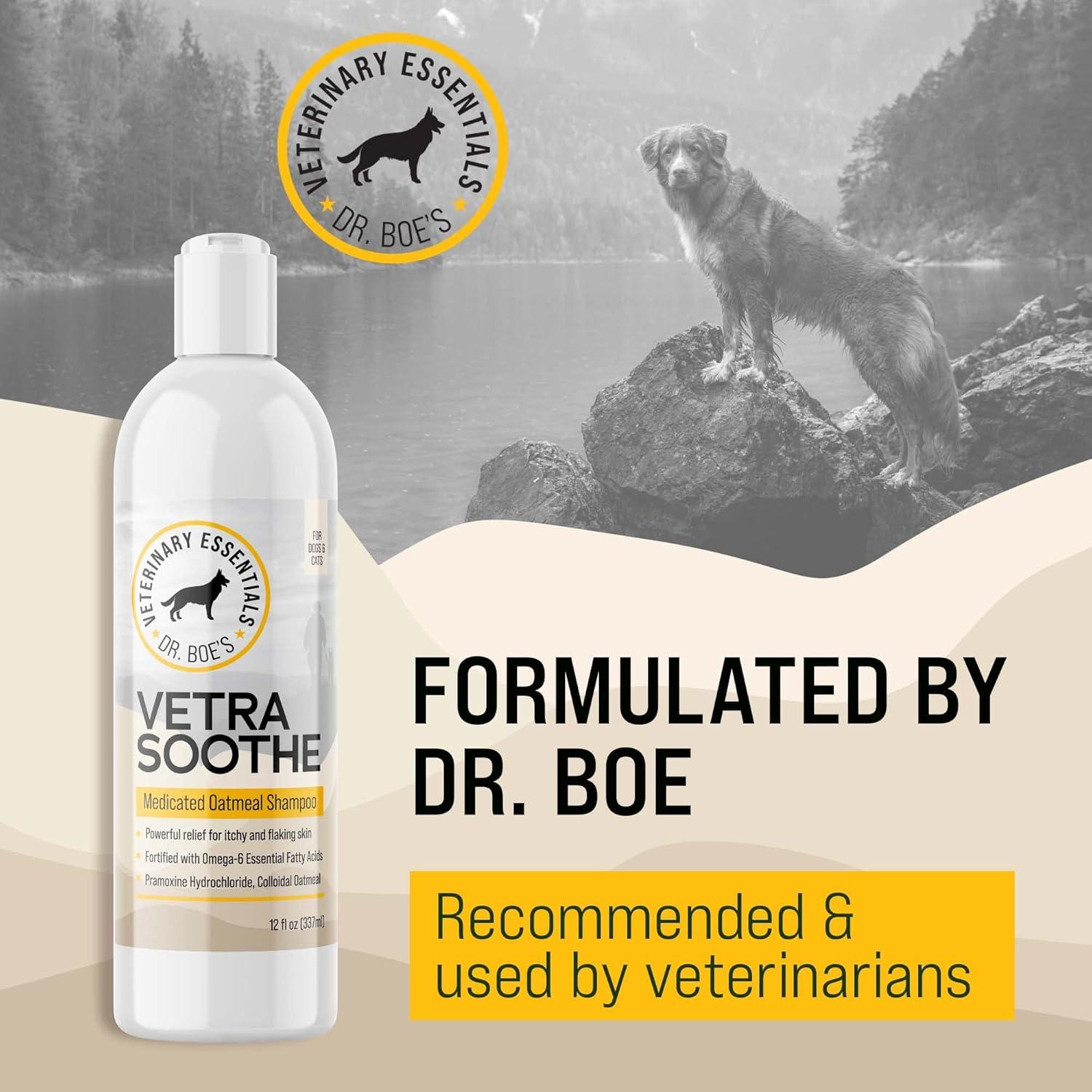 Champú Medicado de Avena VetraSoothe 473 ml - Alivio Piel Perros y Gatos