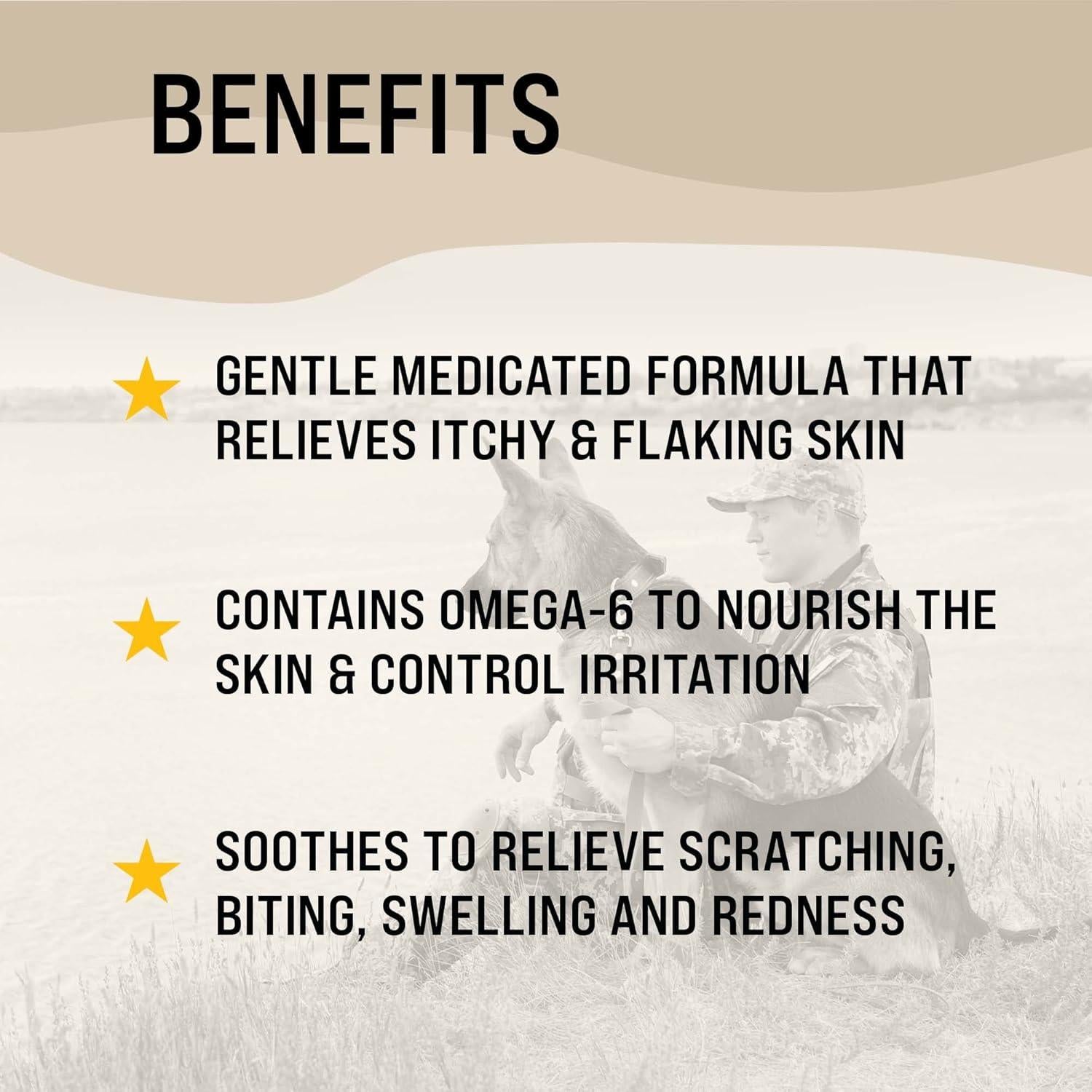 Champú Medicado de Avena VetraSoothe 473 ml - Alivio Piel Perros y Gatos