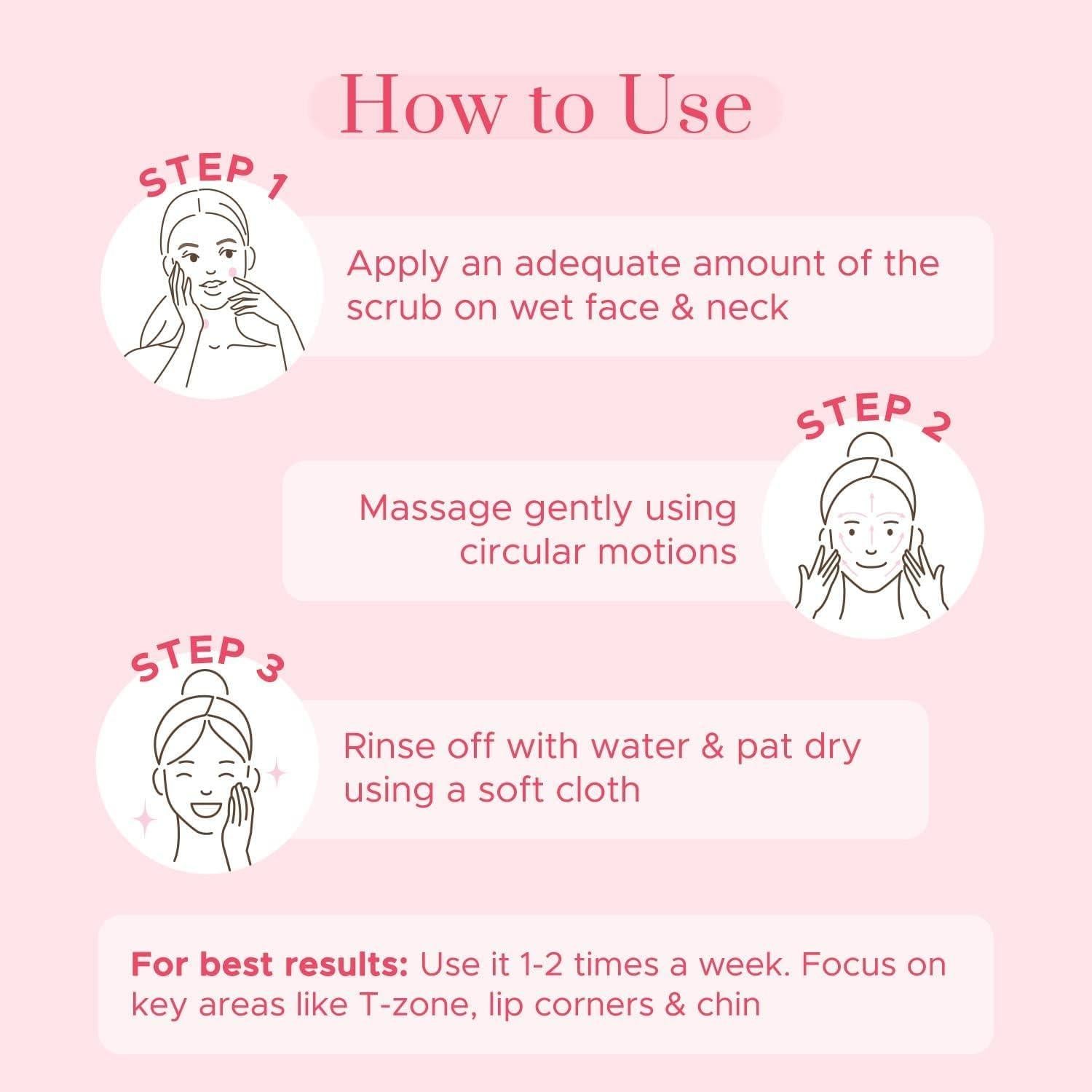 Exfoliante Facial Guayaba Rosa 50g - Niacinamida y Melón Africano