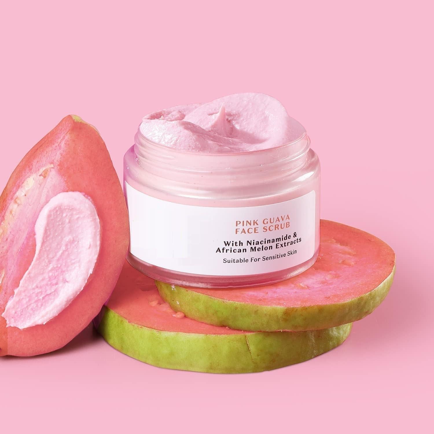 Exfoliante Facial Guayaba Rosa 50g - Niacinamida y Melón Africano