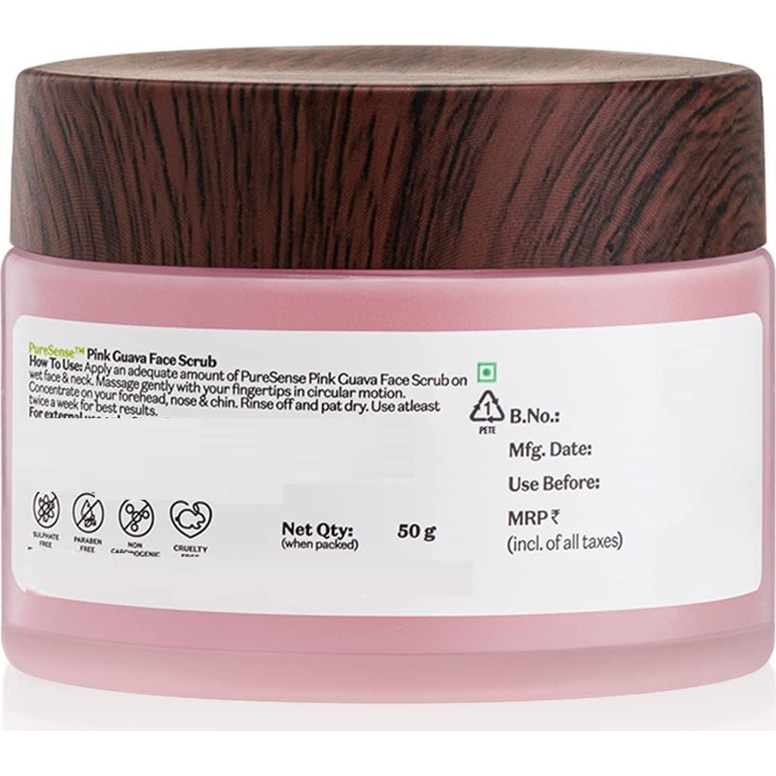 Exfoliante Facial Guayaba Rosa 50g - Niacinamida y Melón Africano