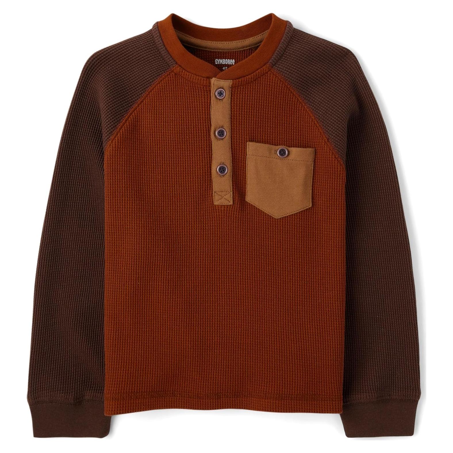 Camisa Henley Térmica Manga Larga Niños Gymboree 2T