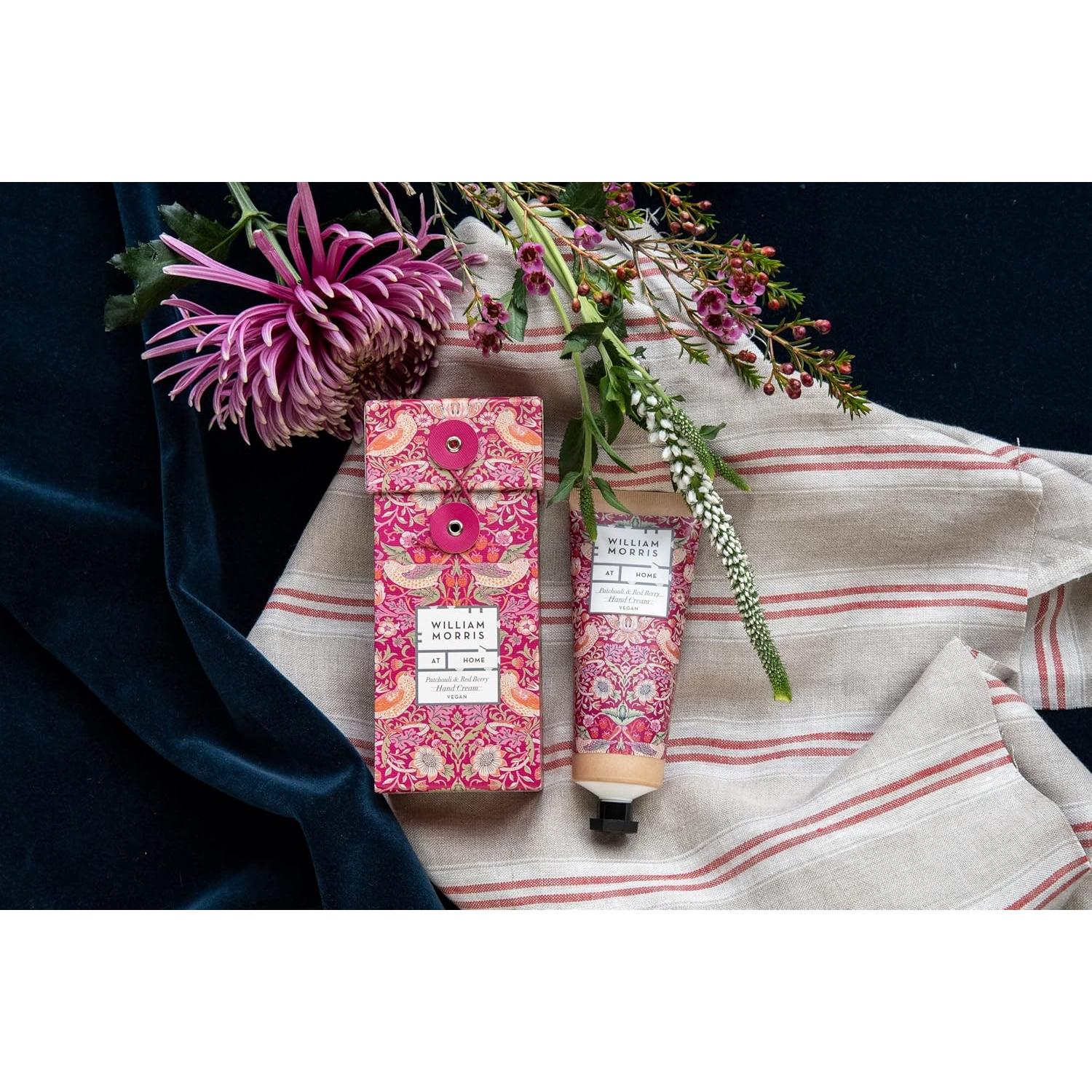 Crema de Manos William Morris Strawberry Thief 100ml Aroma Pachulí