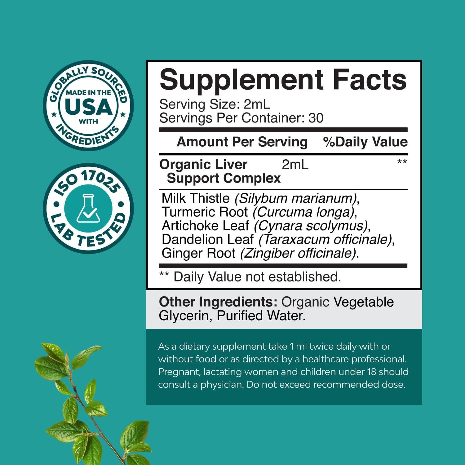 Gotas Líquidas de Cardo Mariano Natures Craft 60 ml - Detox Hígado