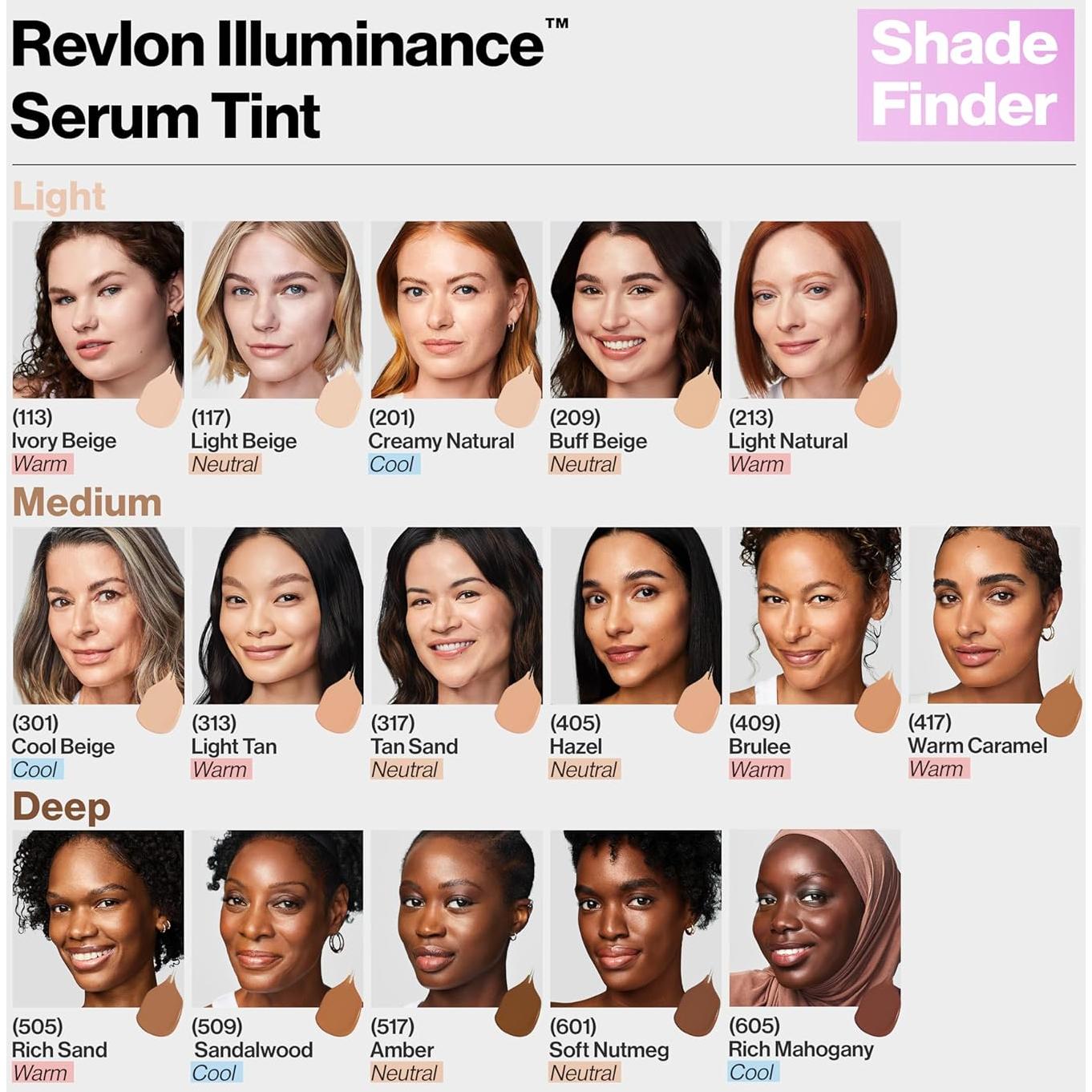 Suero Tinte Revlon Illuminance 27.93 ml Beige Frío SPF 15