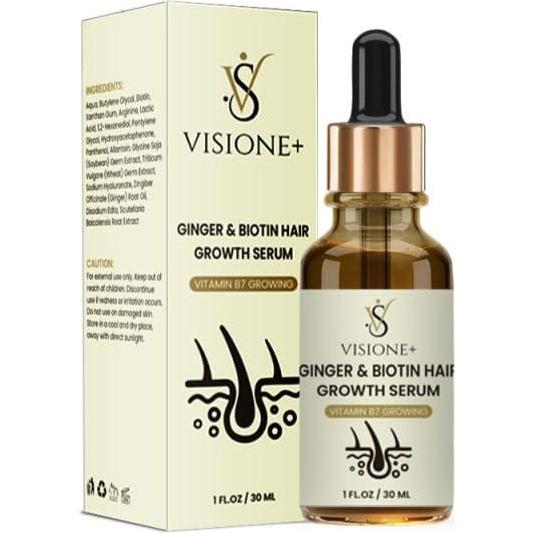 Suero de Crecimiento Capilar VISIONE+ con Biotina y Jengibre 30ml