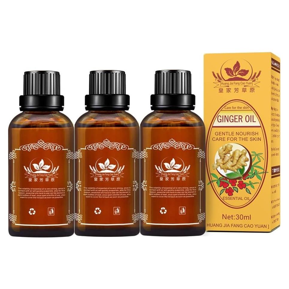 Paquete de 3 Aceites de Jengibre Meifen para Masaje 250ml