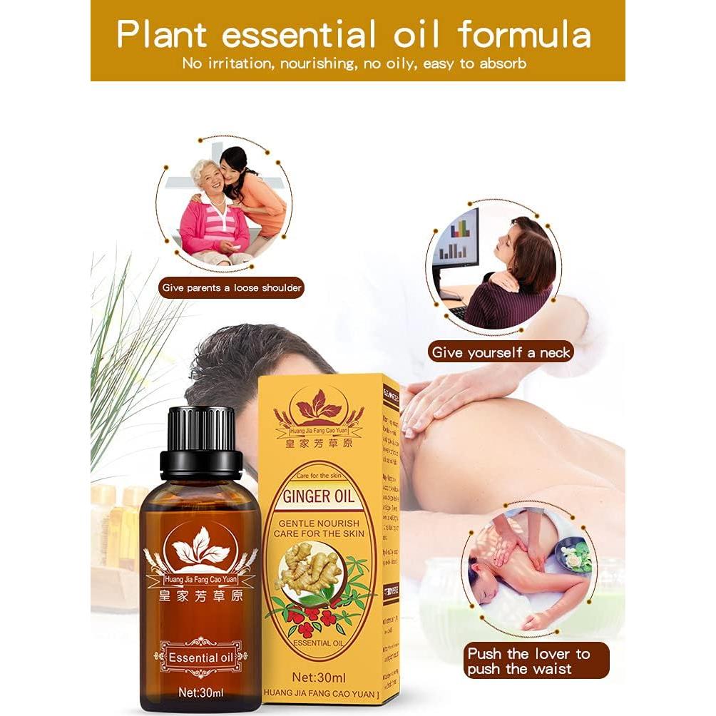 Paquete de 3 Aceites de Jengibre Meifen para Masaje 250ml