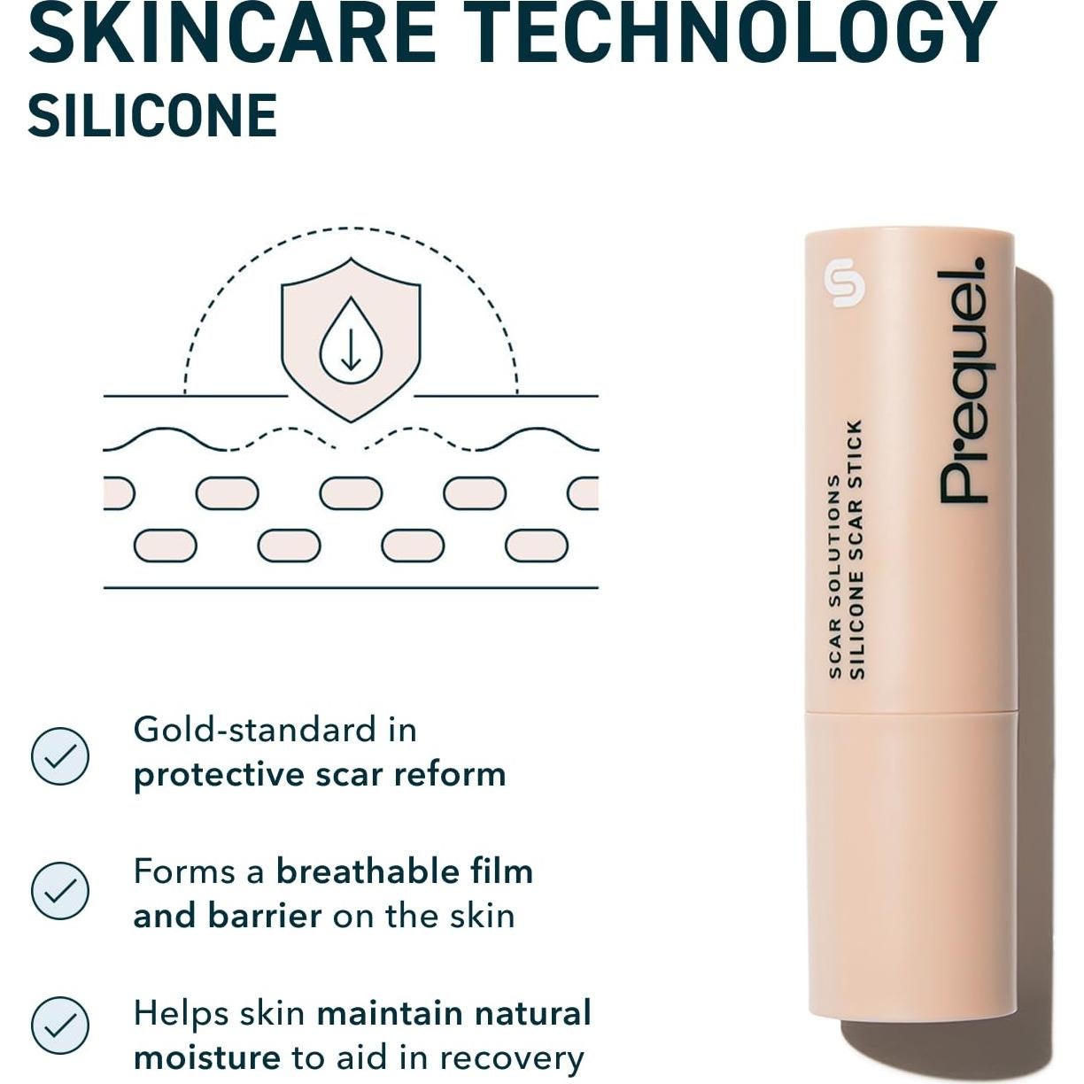 Stick para Cicatrices Prequel Skin 60% Silicona 40.8g