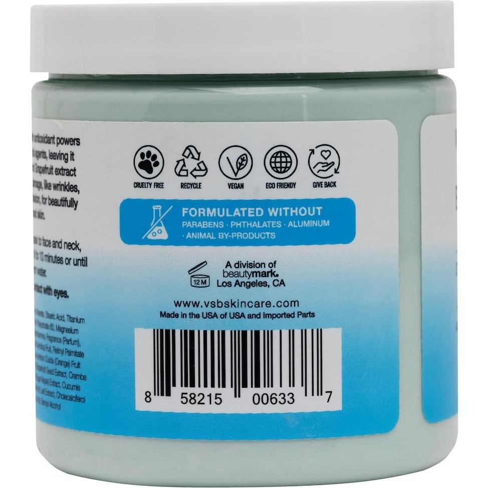 Mascarilla Exfoliante Facial Beautymark 240g - Col Rizada Azul y Pomelo