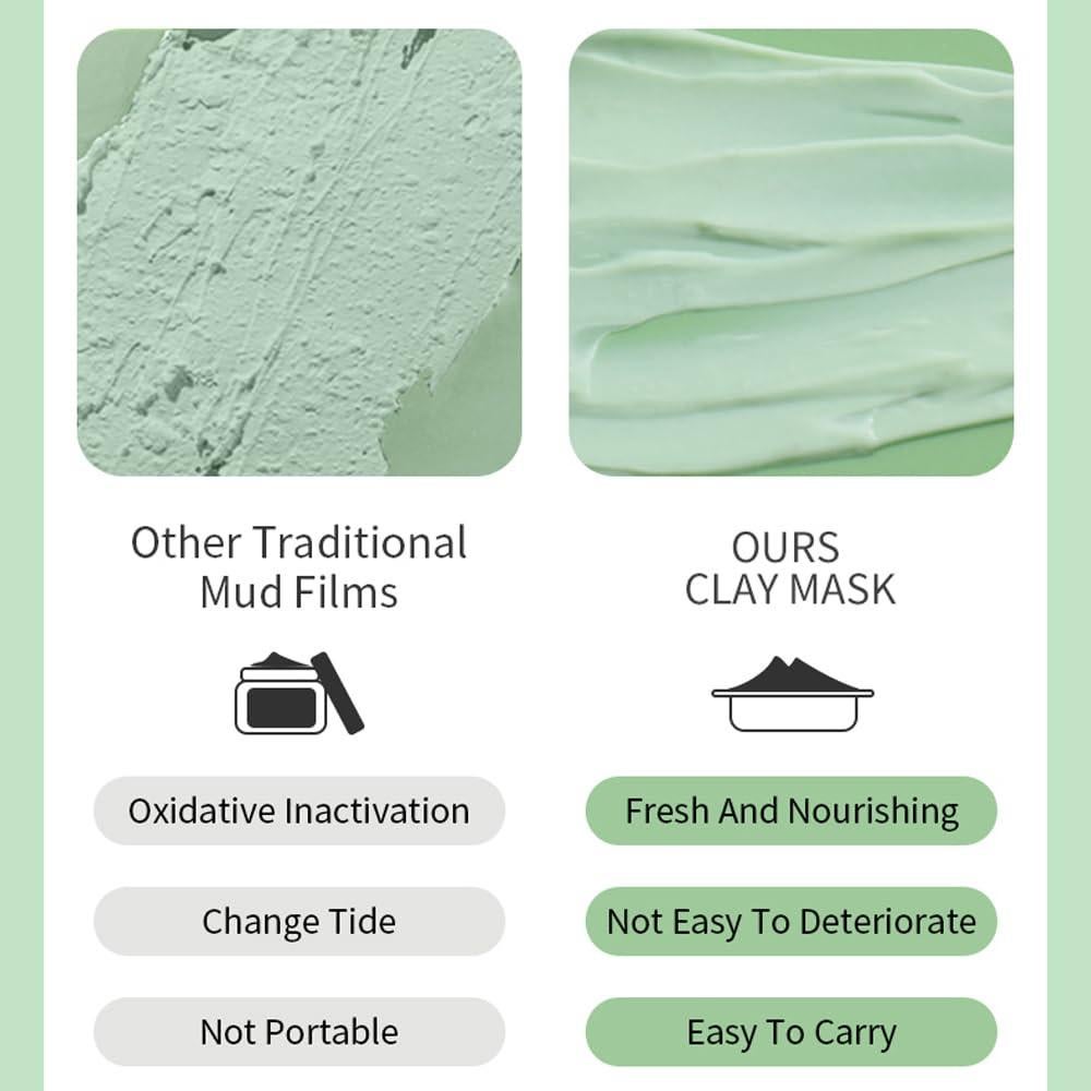 Set de 10 Mascarillas de Arcilla LFuTPm - Hidratantes y Exfoliantes