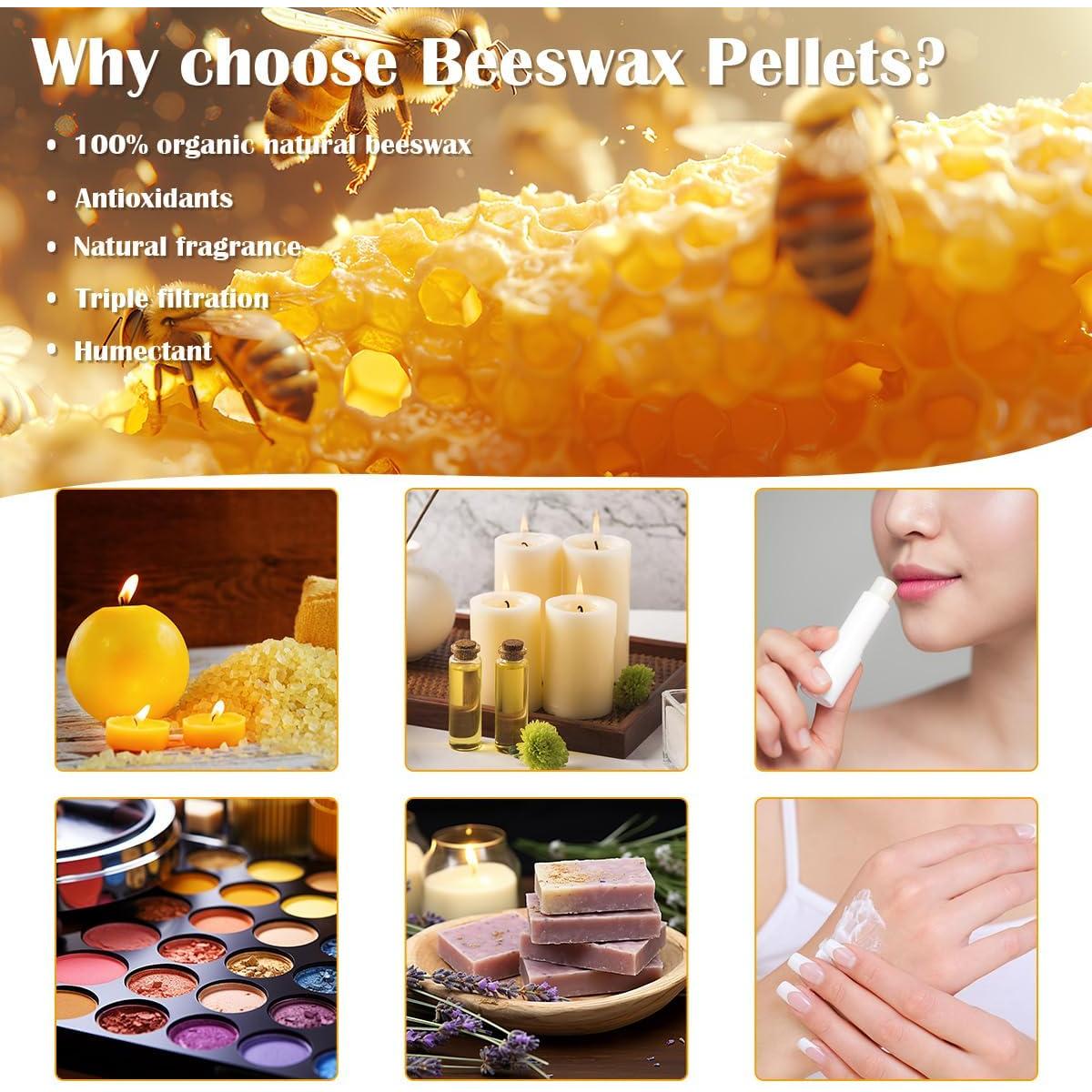 Pellets de Cera de Abeja Orgánica 907g - Seven Moons