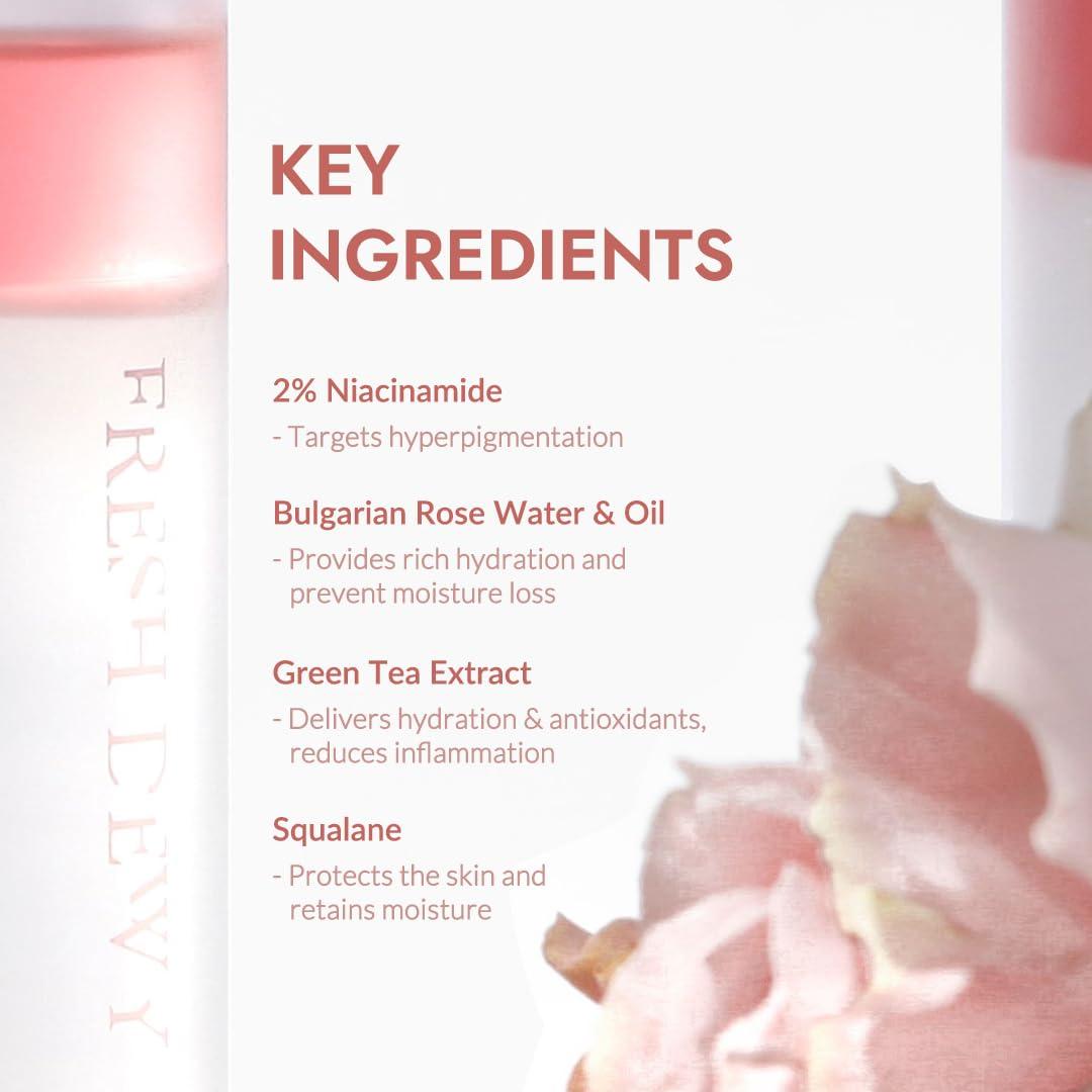 Suero Facial Spray Village11Factory 95.7ml Hidratación Rosa