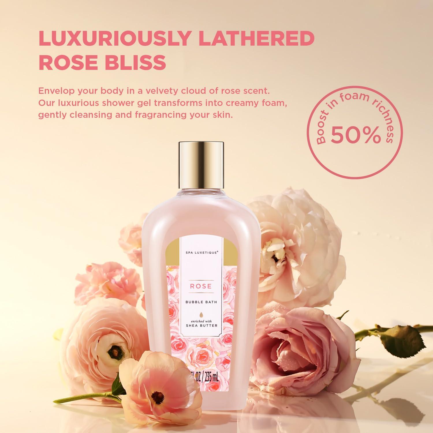 Cesta de Spa Luxetique para Mujeres 15pcs Rosa - Regalo de Baño