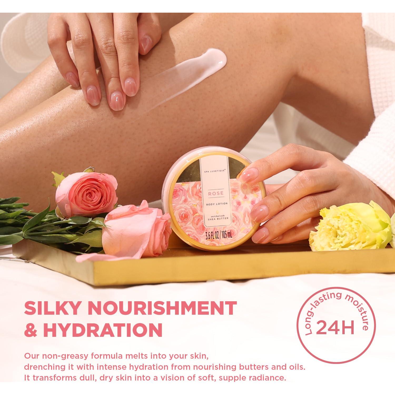 Cesta de Spa Luxetique para Mujeres 15pcs Rosa - Regalo de Baño