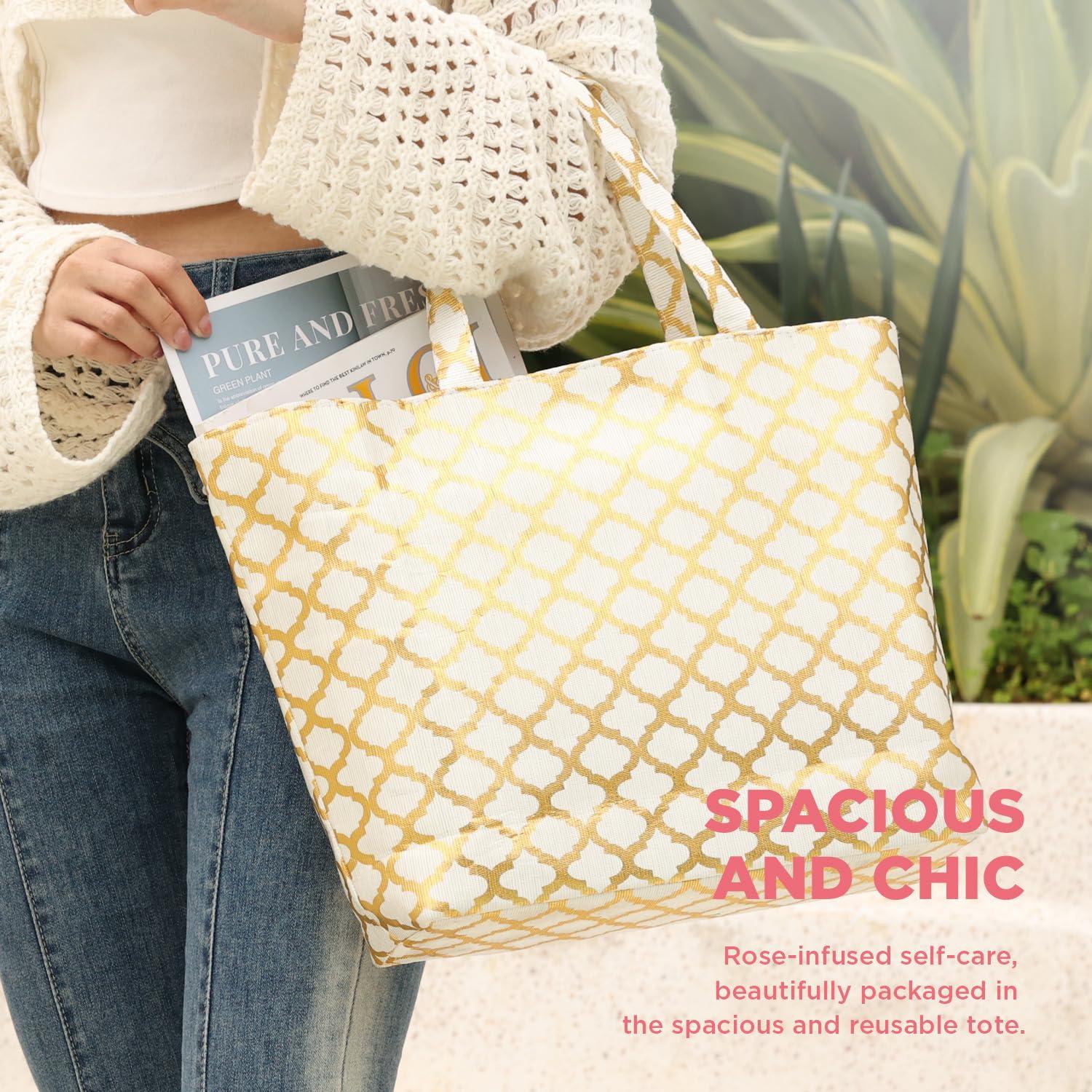 Cesta de Spa Luxetique para Mujeres 15pcs Rosa - Regalo de Baño