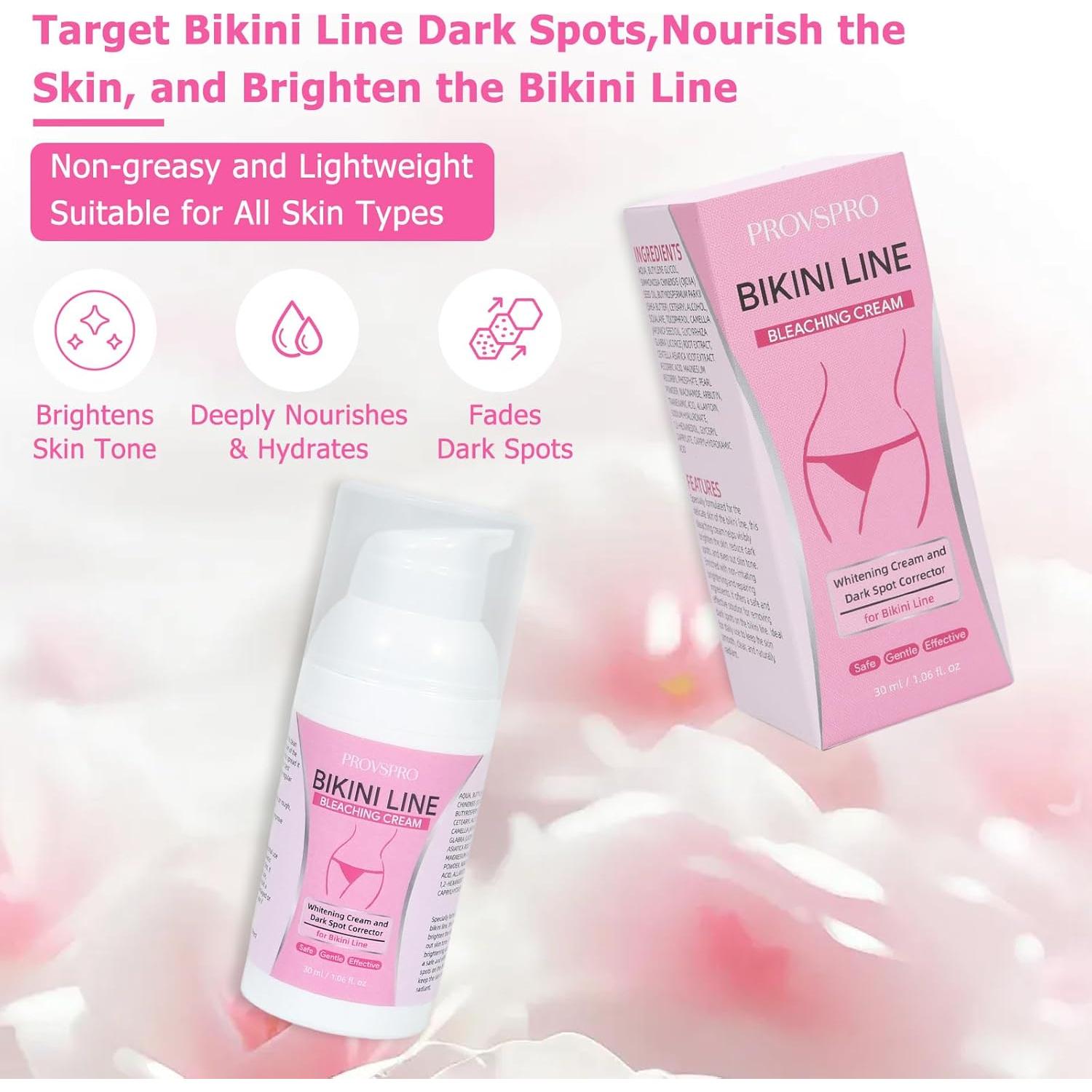 Crema Correctora de Manchas Oscuras Provspro 50g - Ilumina Axilas y Bikini