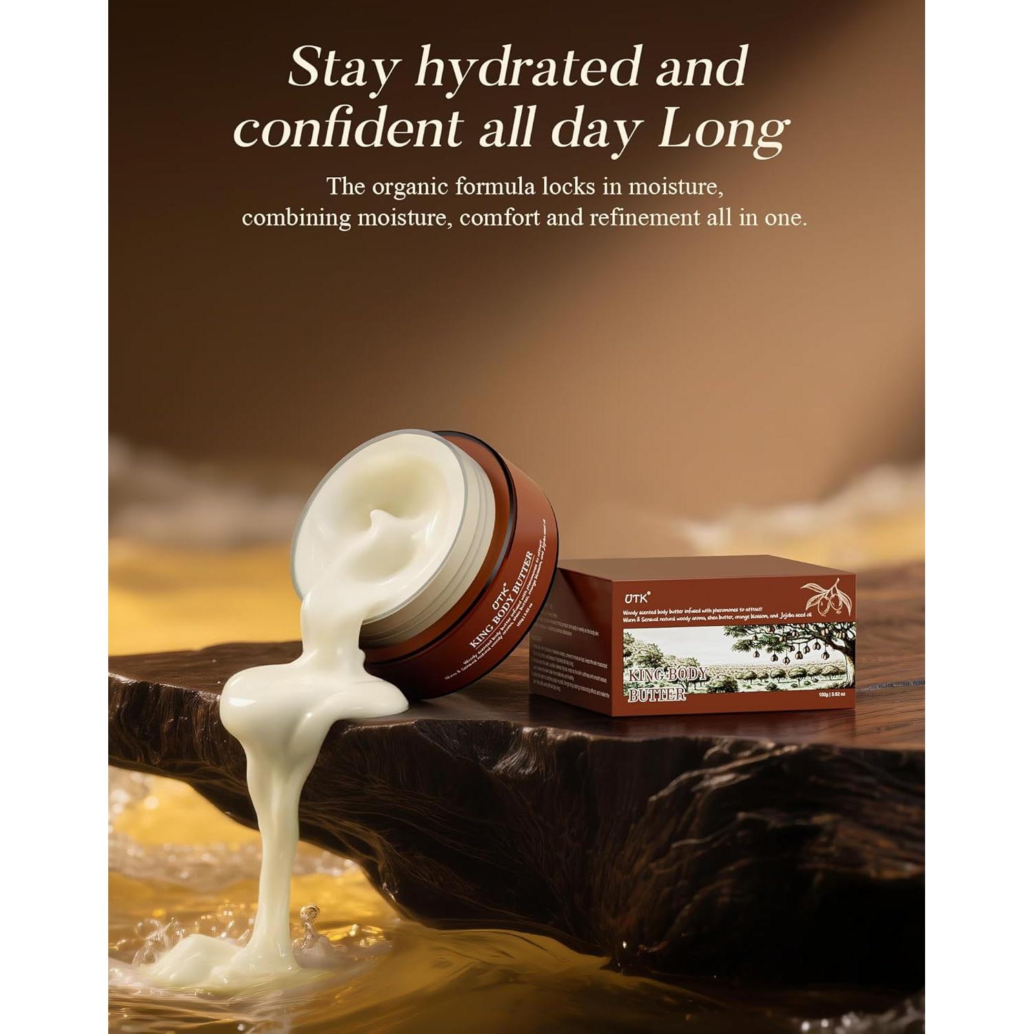 Mantequilla Corporal King para Hombres 100g - Hidratante y Aromática