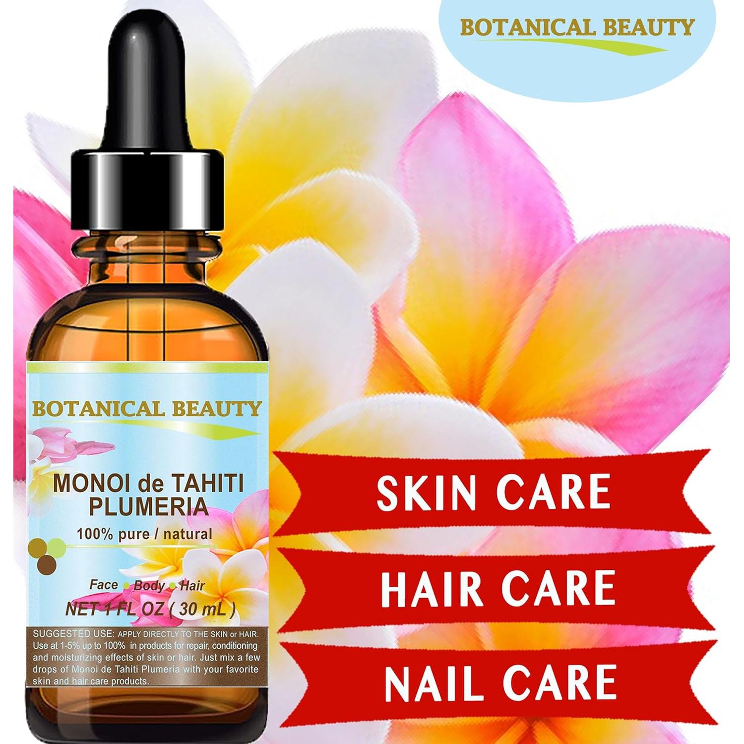Aceite Monoi de Tahiti Plumeria Belleza Botánica 30 ml