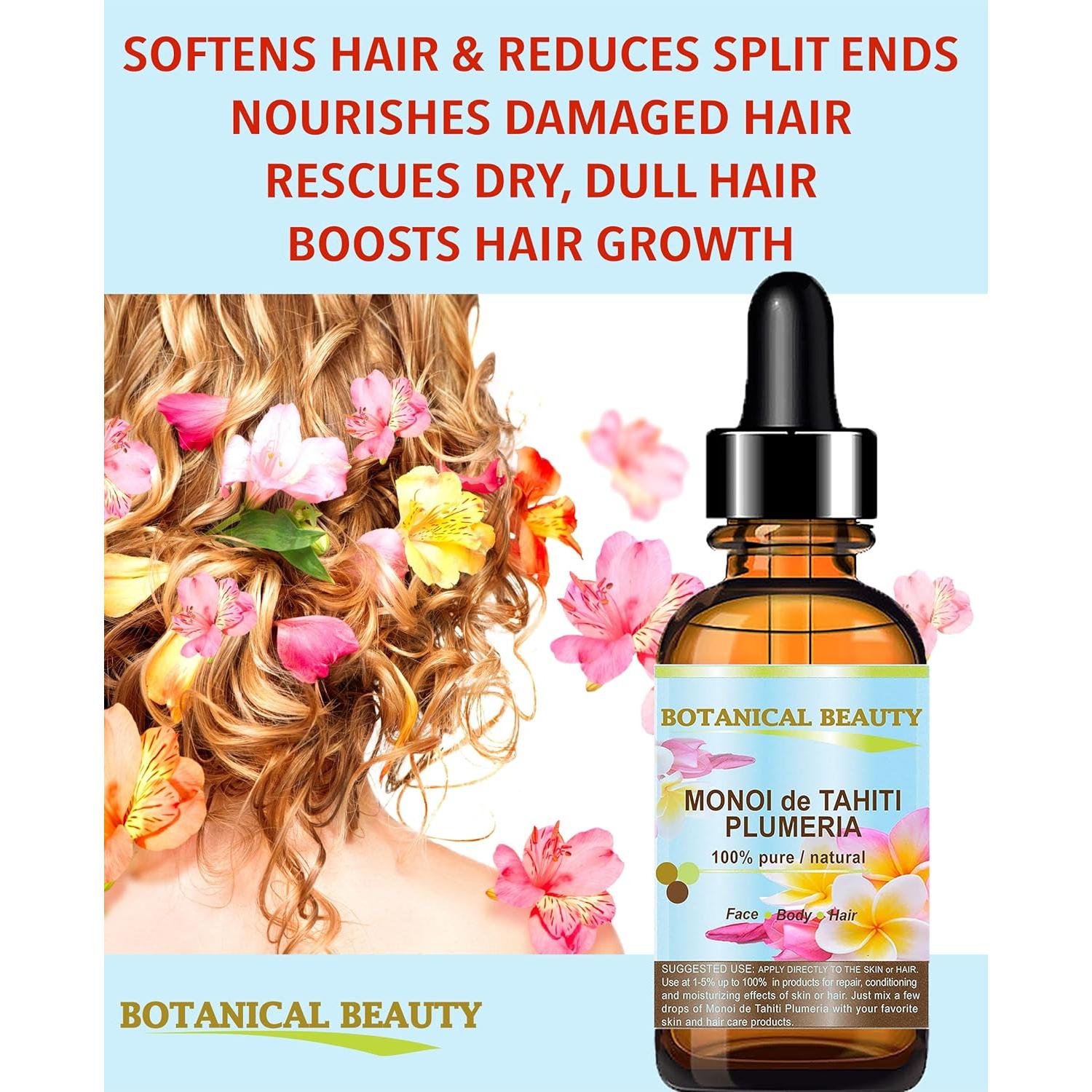 Aceite Monoi de Tahiti Plumeria Belleza Botánica 30 ml