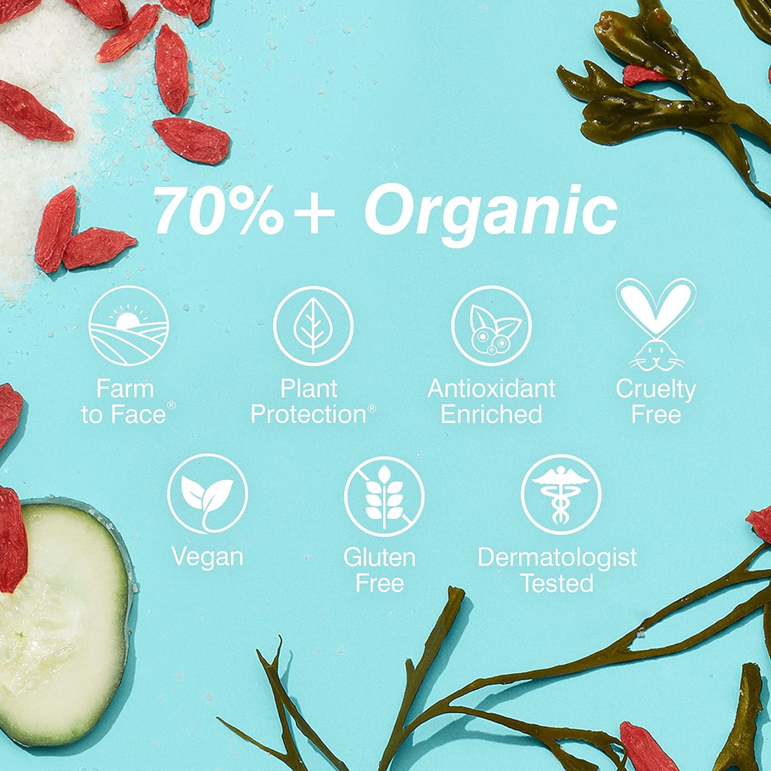 Limpiador Facial Orgánico COOLA 148 ml con Aloe Vera Vegano