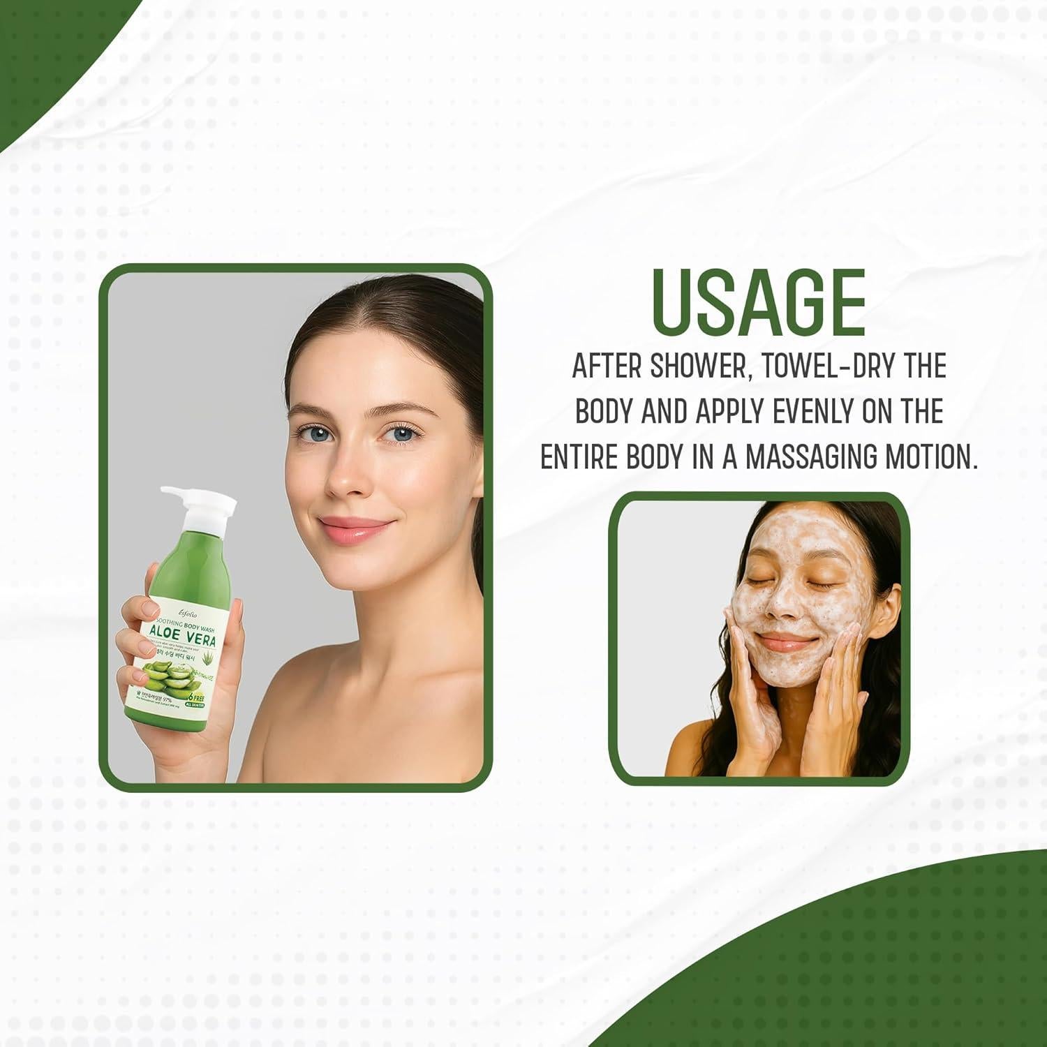 Gel de Ducha Calmante Esfolio 500ml con Aloe Vera y Hamamelis