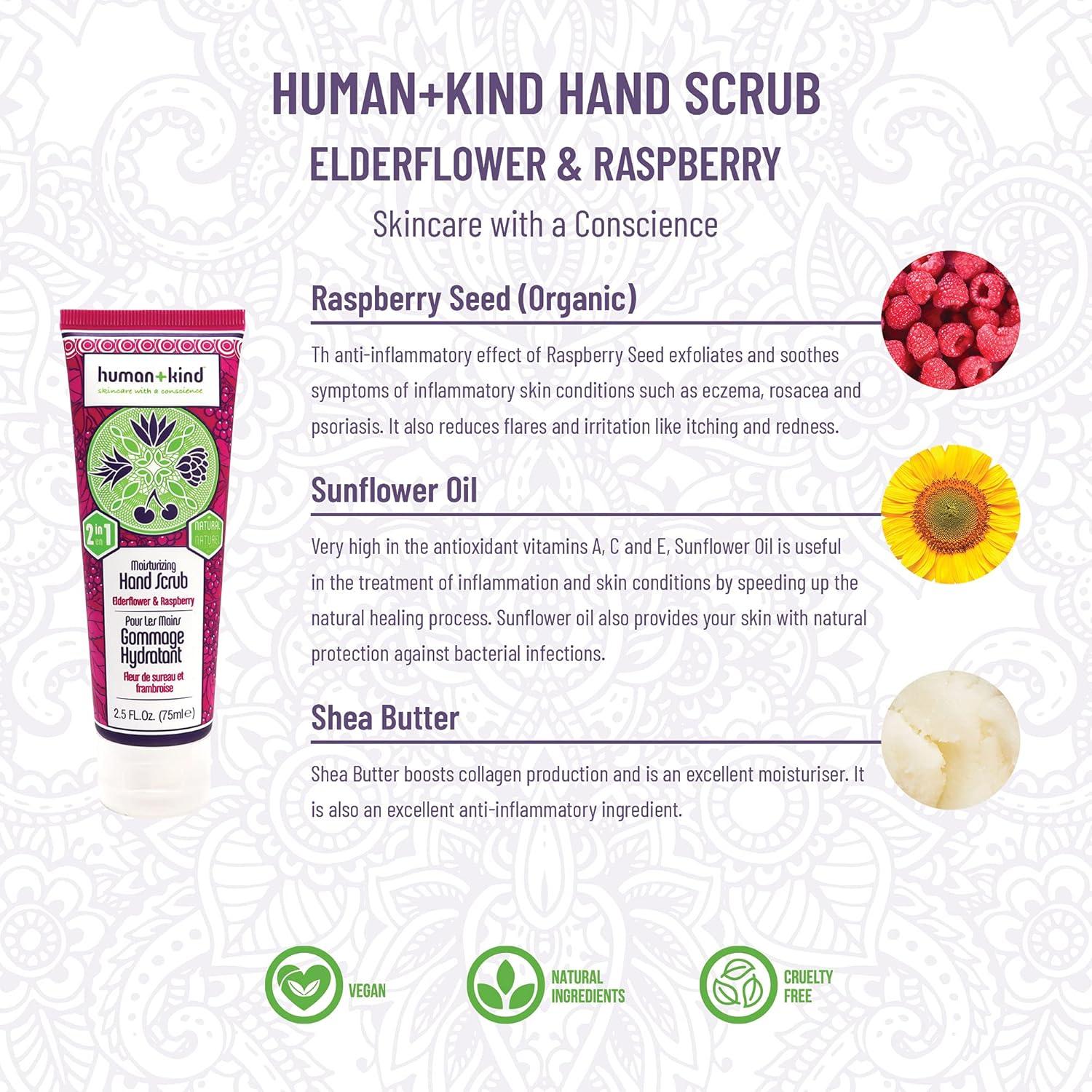 Juego de Cuidado de Manos Human+Kind - Exfoliante y Crema 2 Piezas