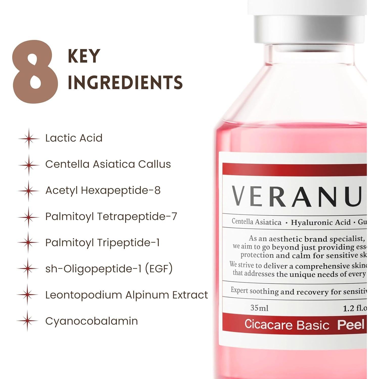 Cicacare Basic Peeling Ampoule 35 mL - Suero Exfoliante Suave