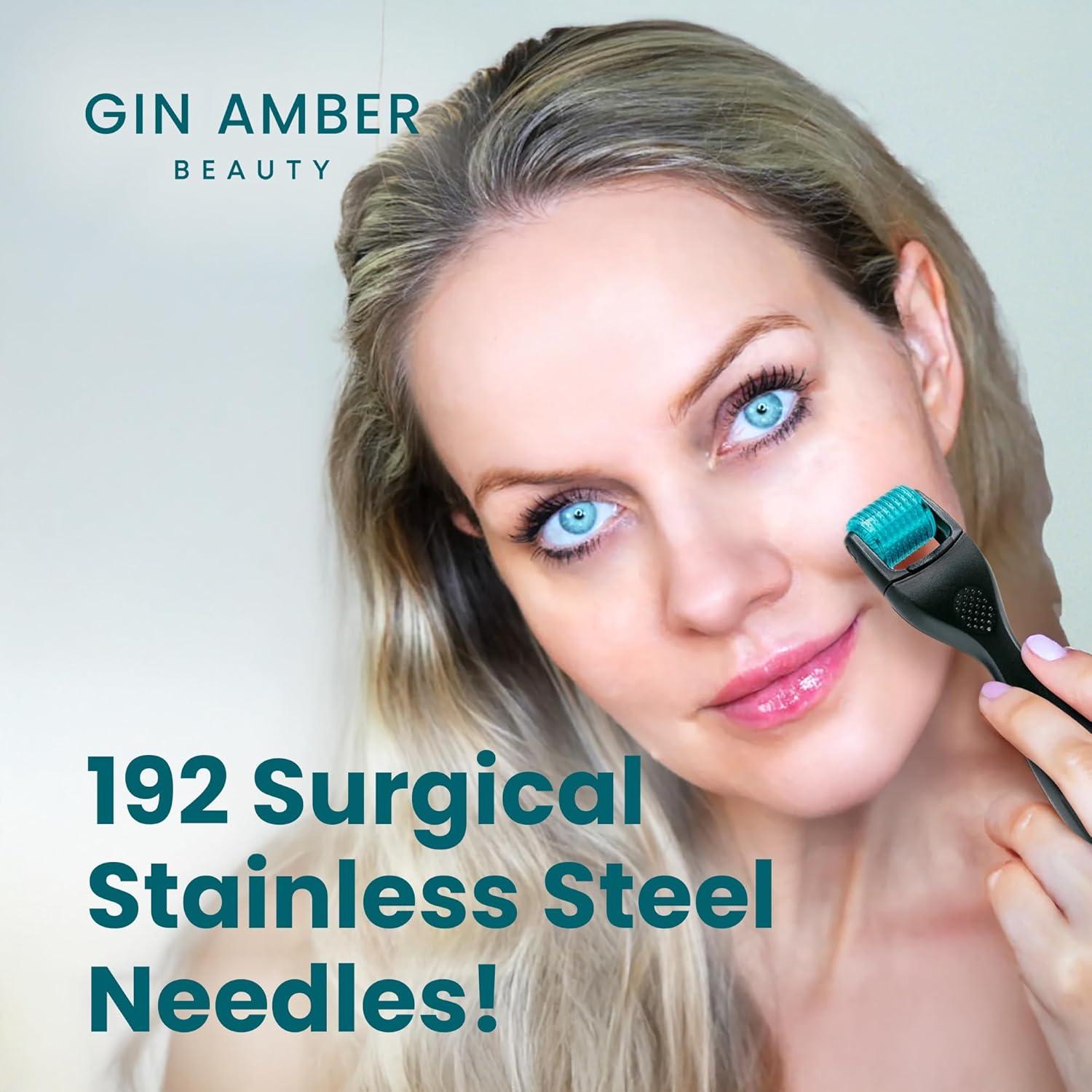 Rodillo Derma Gin Amber Beauty 192 Agujas 0.25mm Reemplazable