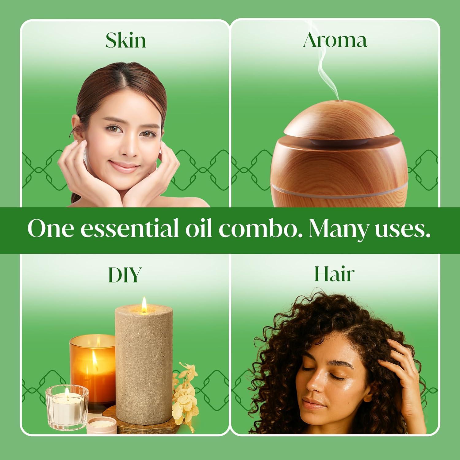 Combo Aceites Esenciales SIVA Alcanfor y Menta 4oz