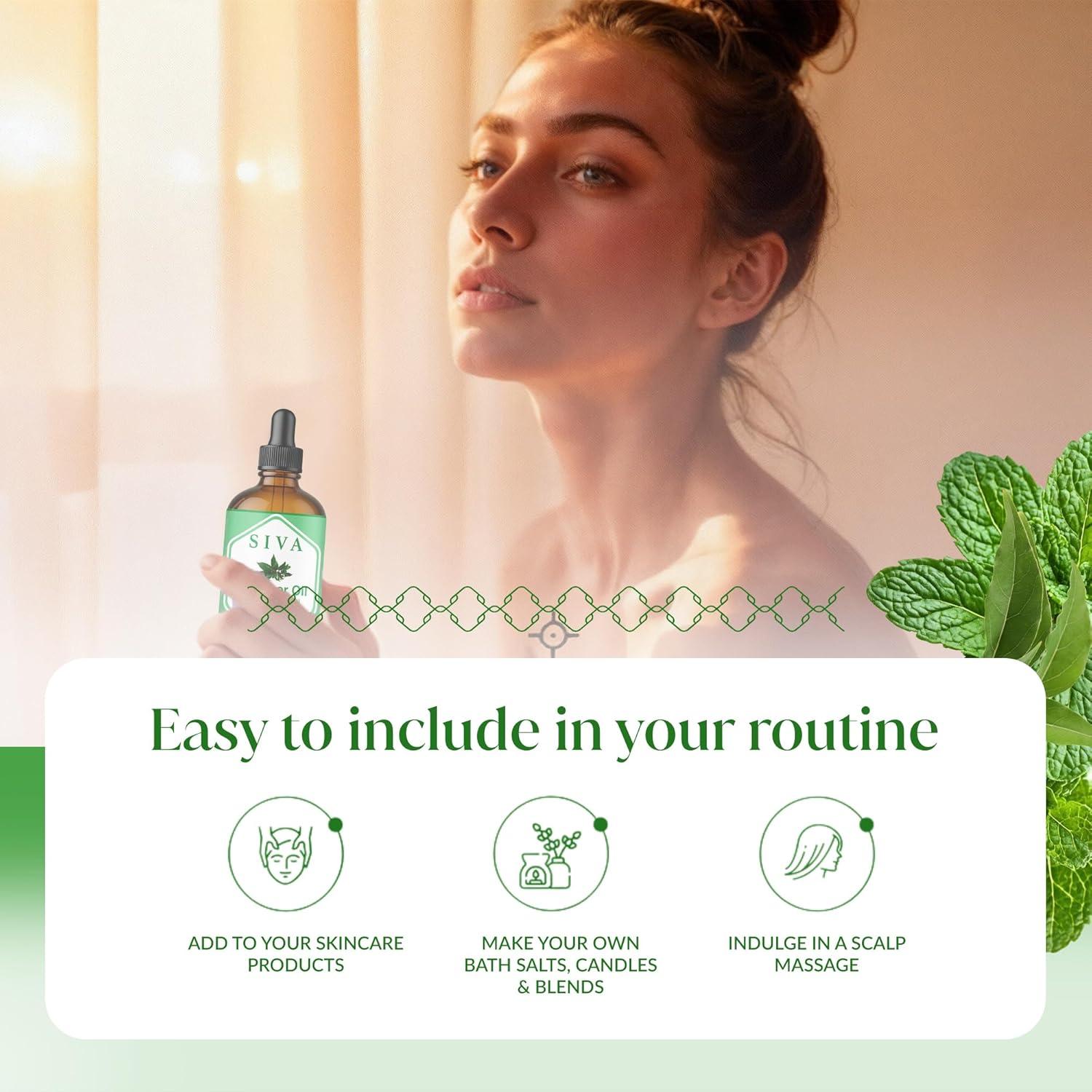 Combo Aceites Esenciales SIVA Alcanfor y Menta 4oz