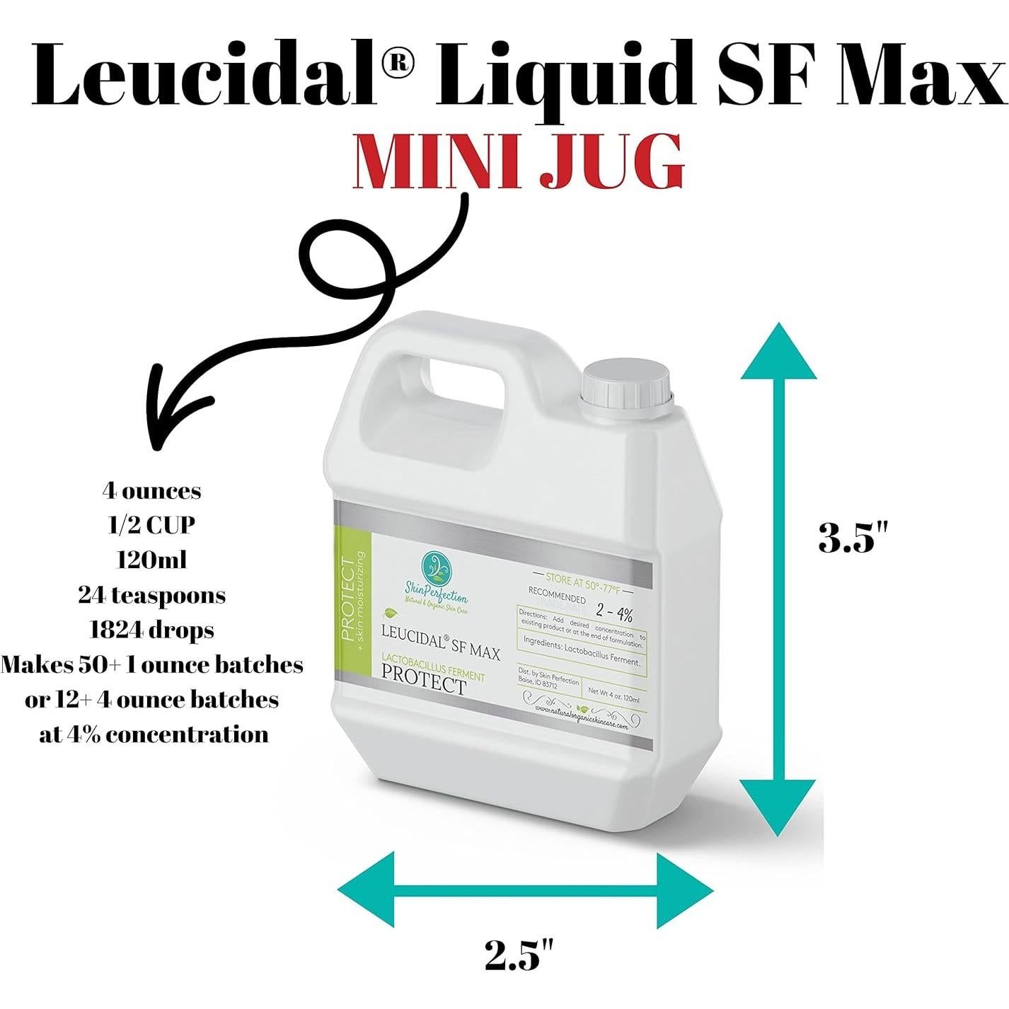 Leucidal Líquido SF Max 118ml - Conservante Natural para DIY