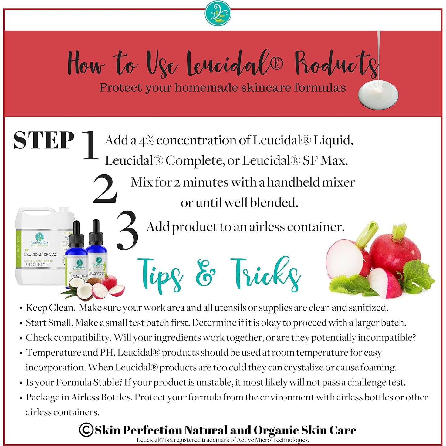 Leucidal Líquido SF Max 118ml - Conservante Natural para DIY