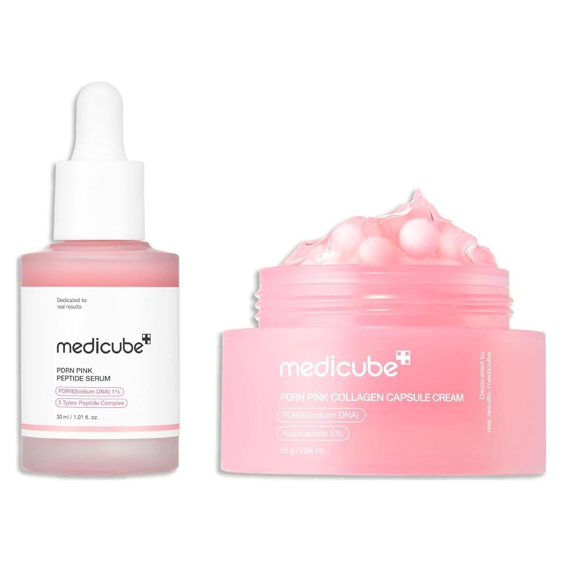 Suero y Crema Hidratante Medicube ADN de Salmón PDRN 30ml + 55g