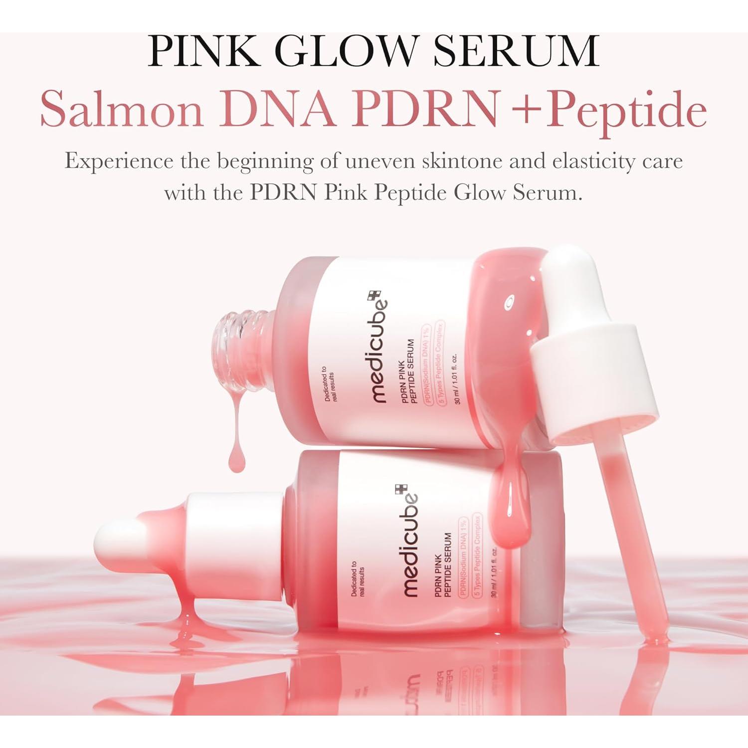 Suero y Crema Hidratante Medicube ADN de Salmón PDRN 30ml + 55g