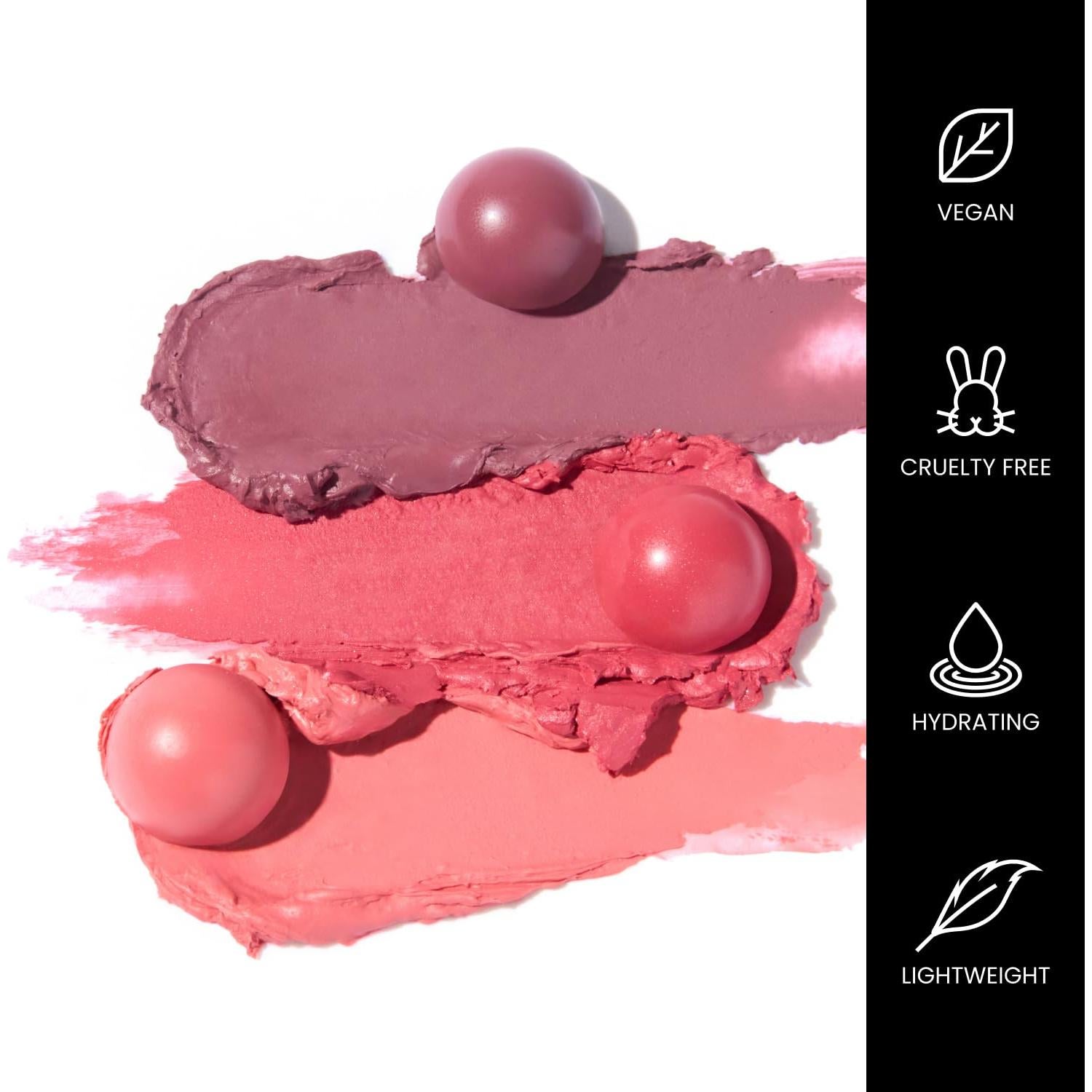 OFIR Cheek Tones Vitamin C Blush Stick | Buildable, Hydrating, Lightweight, Vegan Cream Blush Stick | Non-Transfer, Radiant Finish, Skin-Loving Formula | Watermelon - Reddish Pink | 0.21 oz