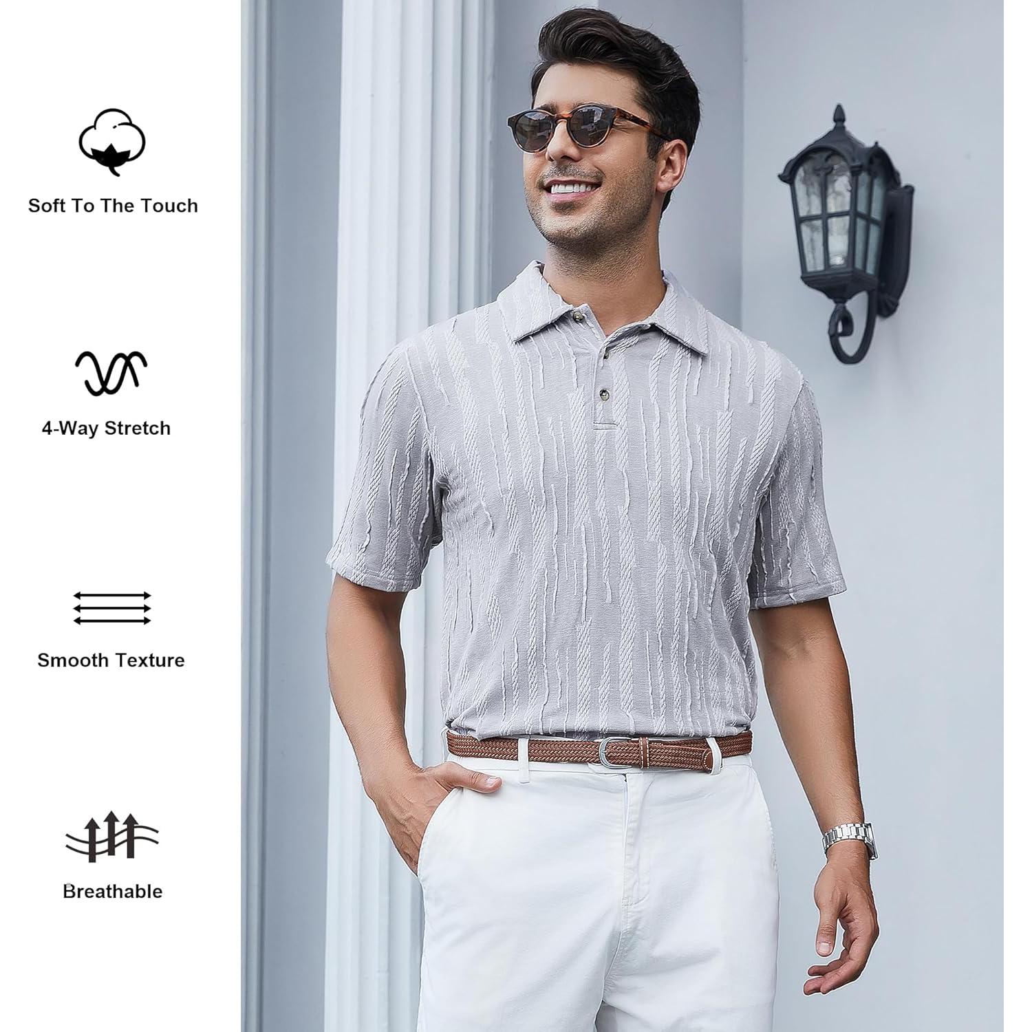 Camisa de Golf Sin Costuras Alex Vando Hombre Secado Rápido