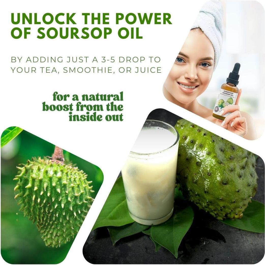 Aceite de Soursop Virgen 120ml - Orgánico y Prensado en Frío