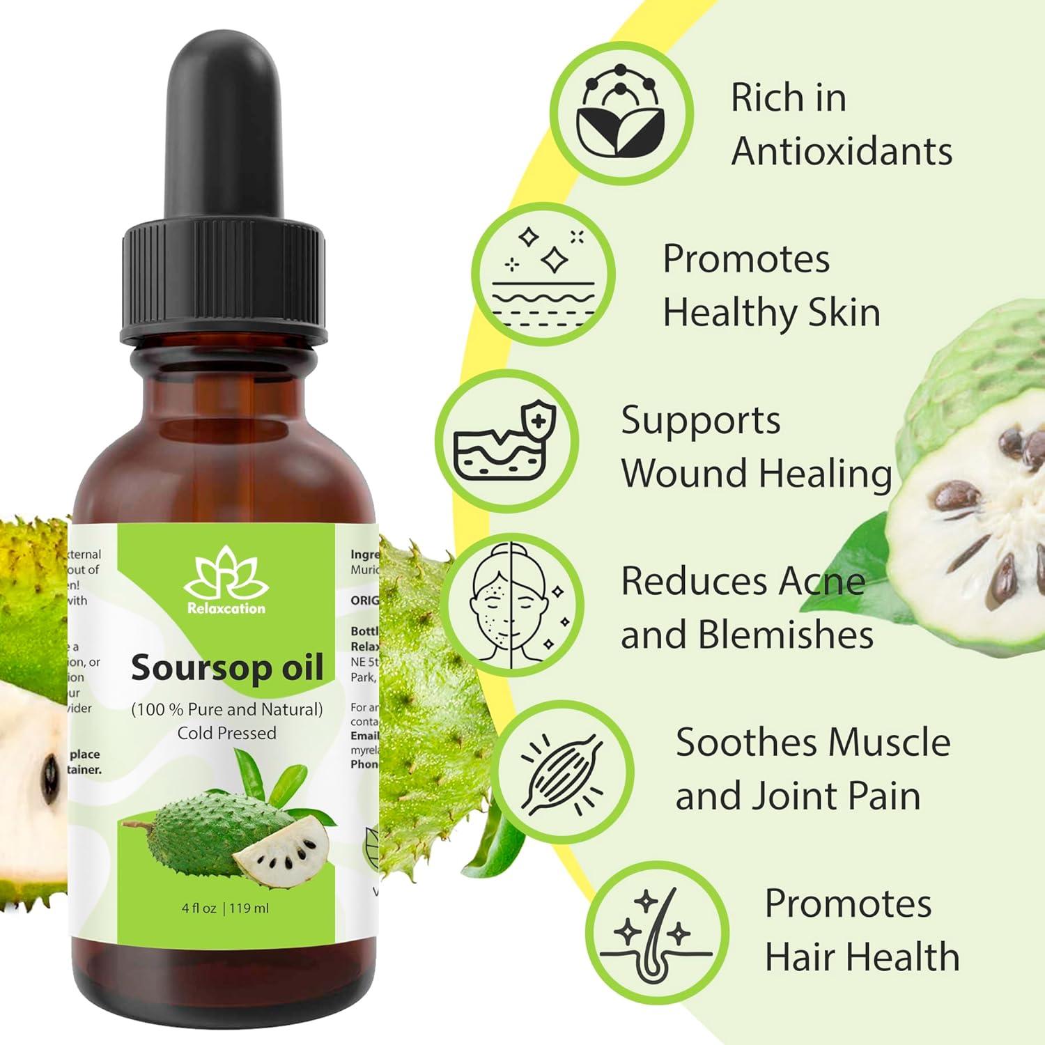 Aceite de Graviola Relaxcation 59 ml - Puro y Virgen para Piel