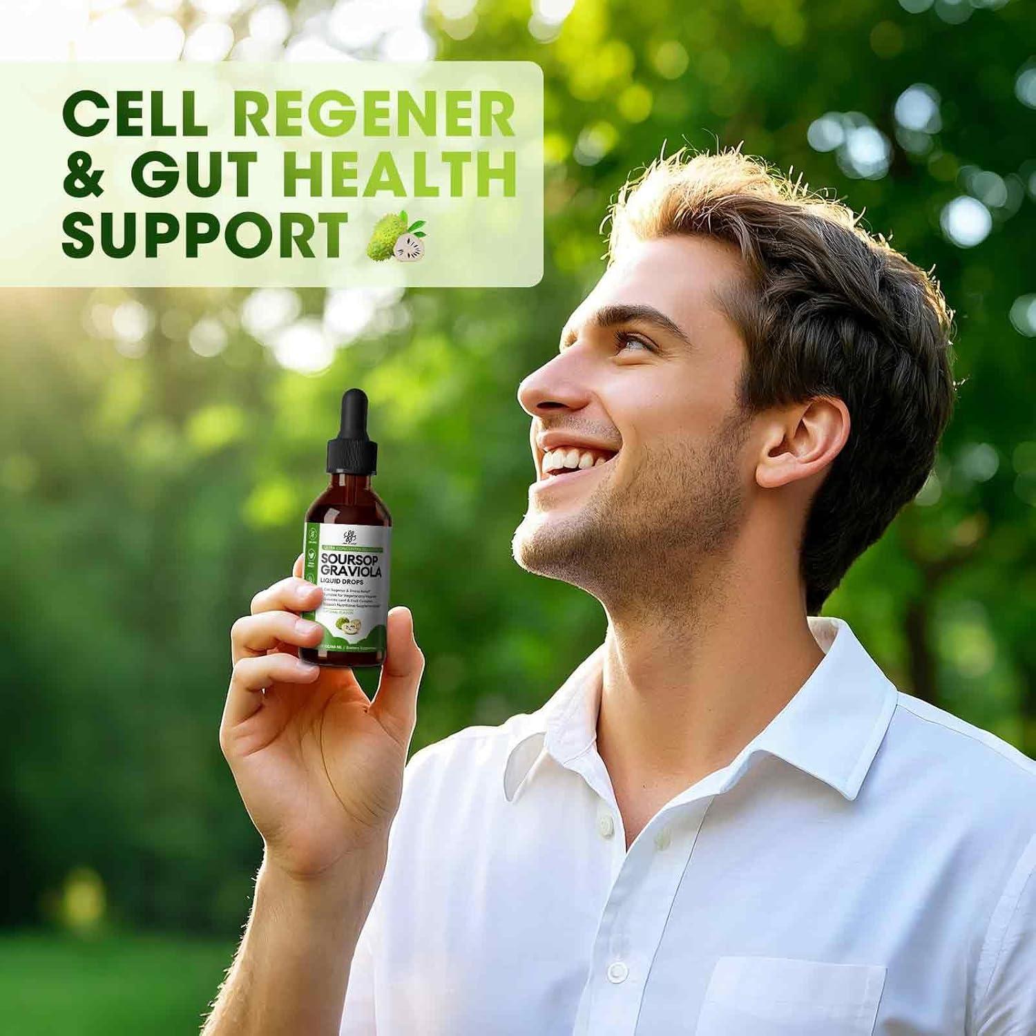 Gotas Líquidas de Soursop Graviola iMATCHME 59.15 ml - Salud Digestiva