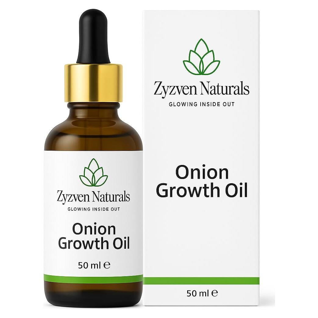 Aceite de Crecimiento de Cebolla Zyzven Naturals 50ml - Nutritivo para Cabello y Cuero Cabelludo