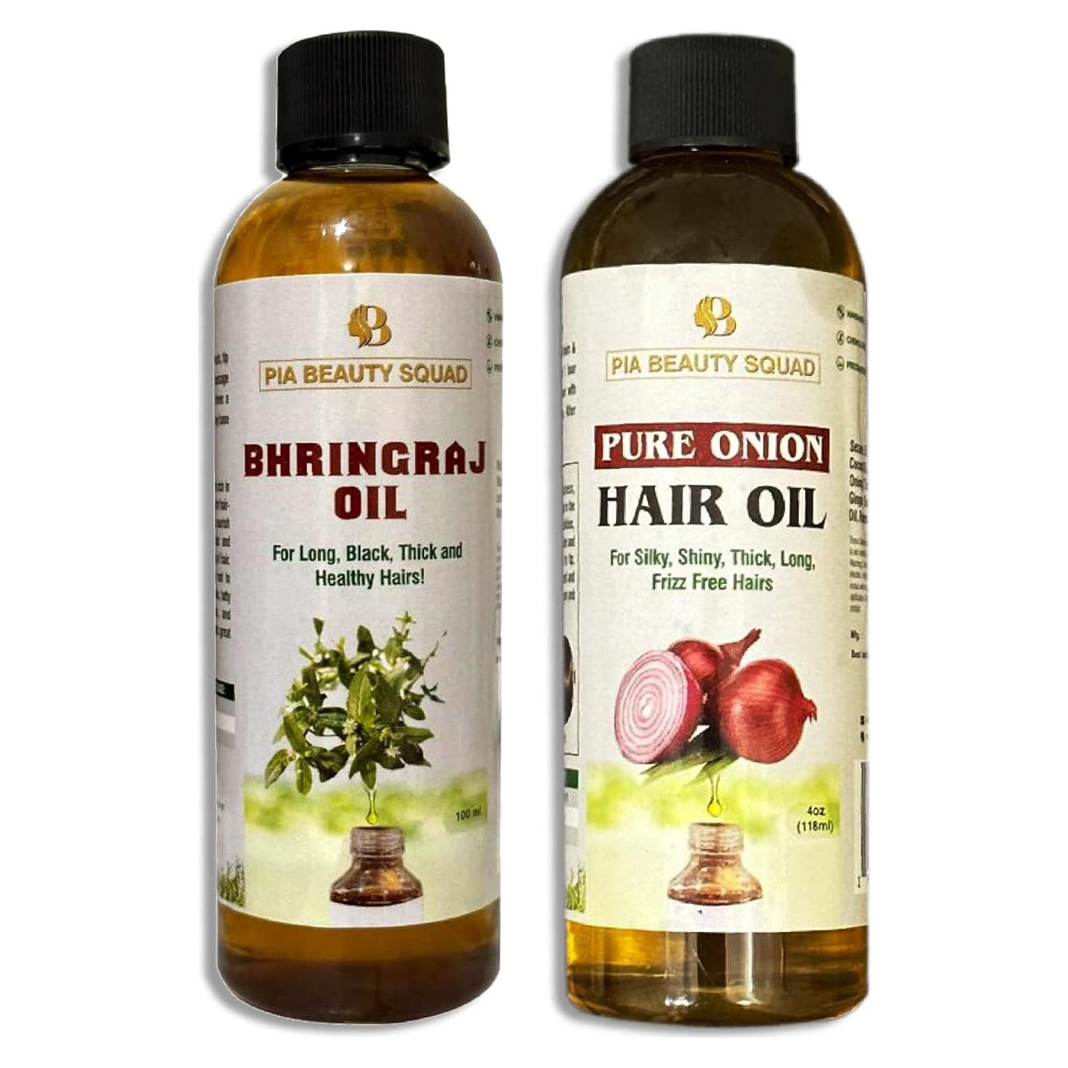 Combo Aceite de Cebolla y Bhringraj 100% Puro - Cuidado Capilar