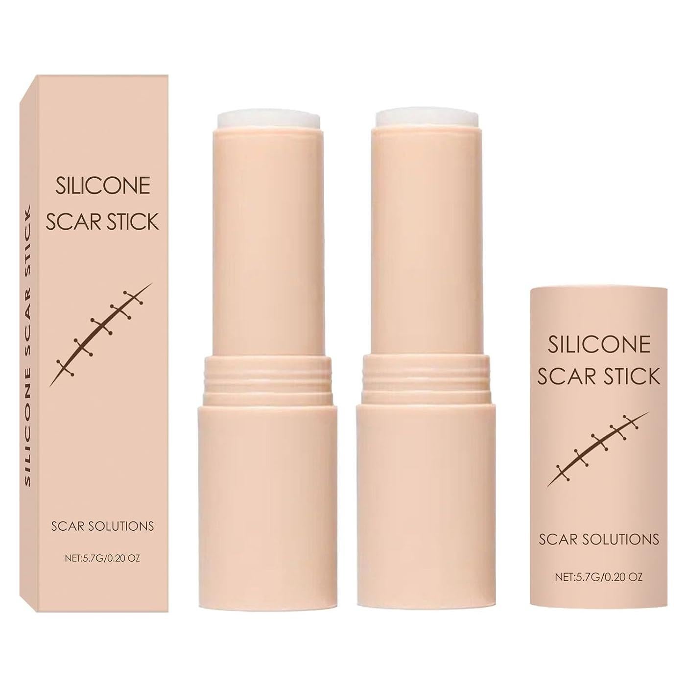 Stick de Silicona para Cicatrices Mecncat - 60% Silicona, 2 Unidades