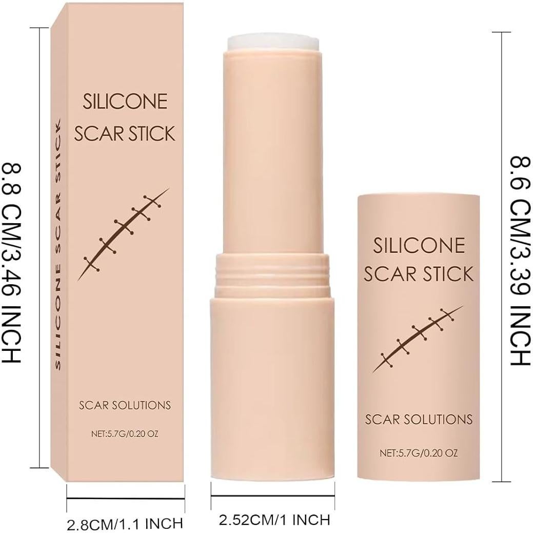 Stick de Silicona para Cicatrices Mecncat - 60% Silicona, 2 Unidades