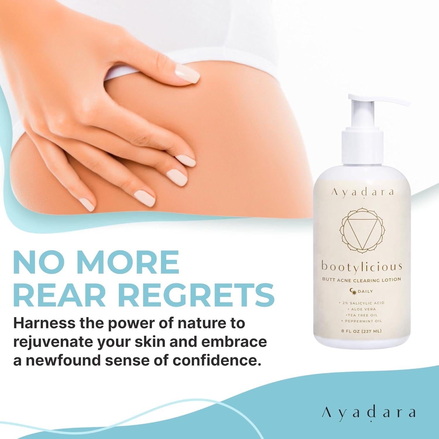 Crema para el Acné en el Trasero Ayadara 240ml con Ácido Salicílico