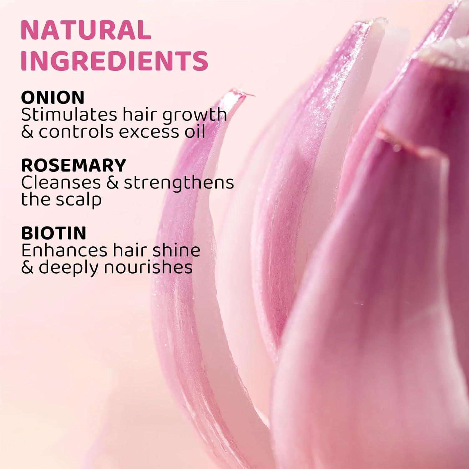 Set Champú y Acondicionador Natural DAIEME - Cebolla, Romero y Biotina