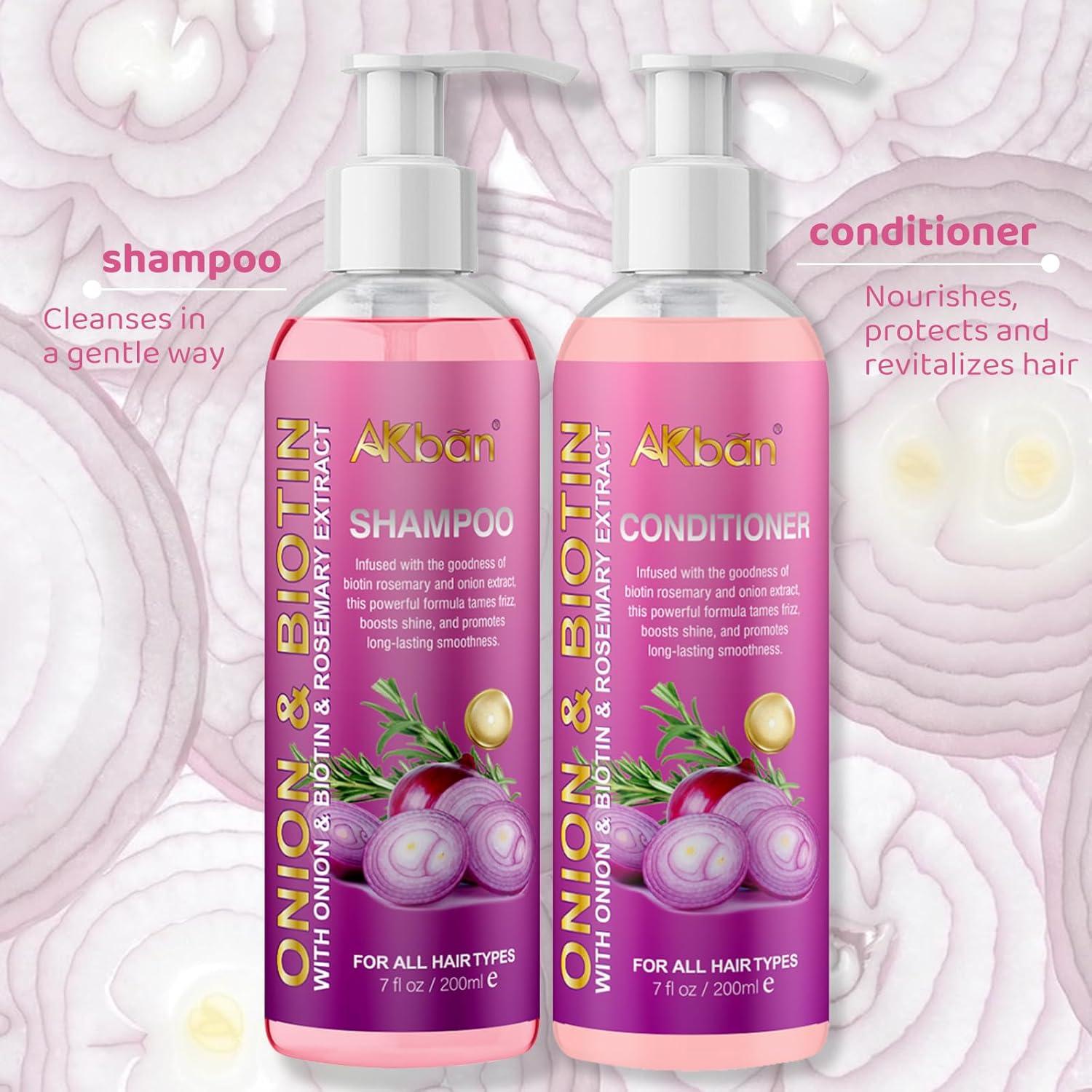 Set Champú y Acondicionador Natural DAIEME - Cebolla, Romero y Biotina