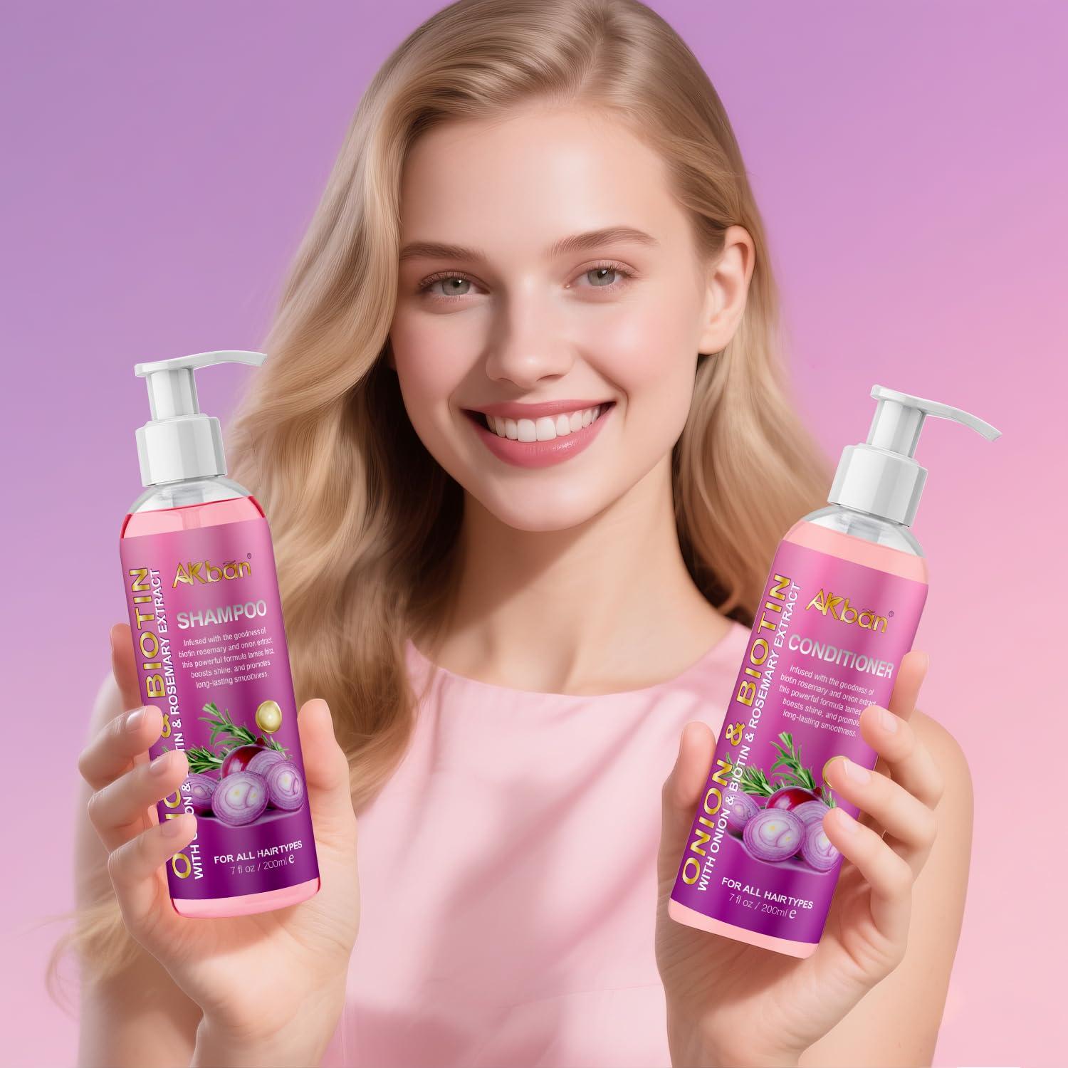 Set Champú y Acondicionador Natural DAIEME - Cebolla, Romero y Biotina